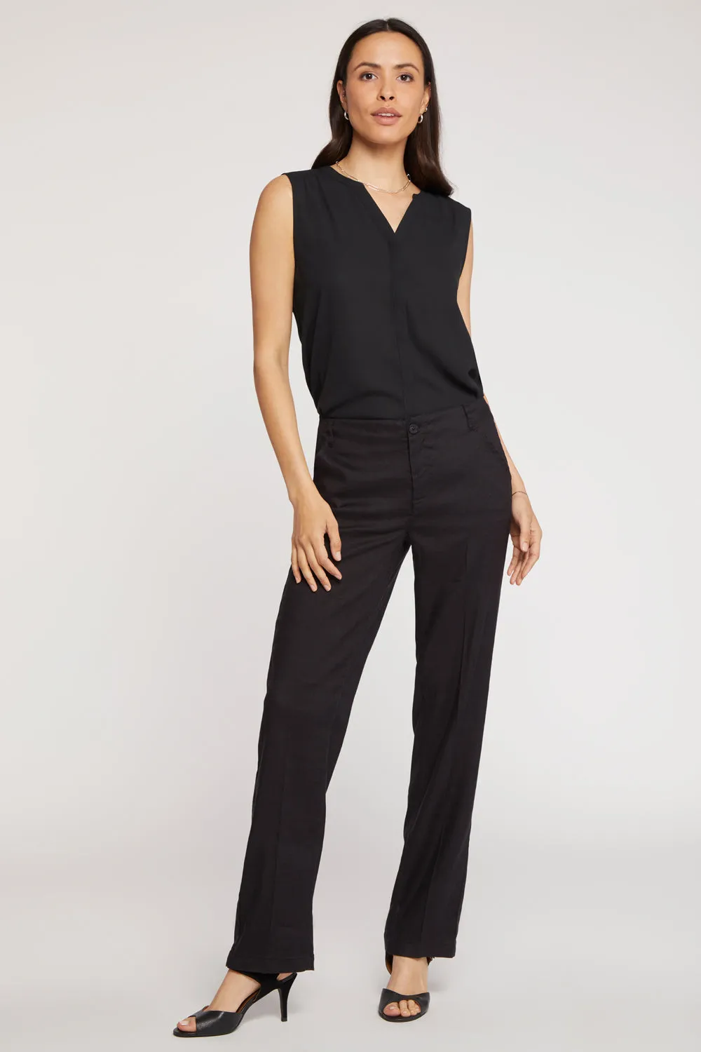Marilyn Straight Pants - Black sold by NYDJ