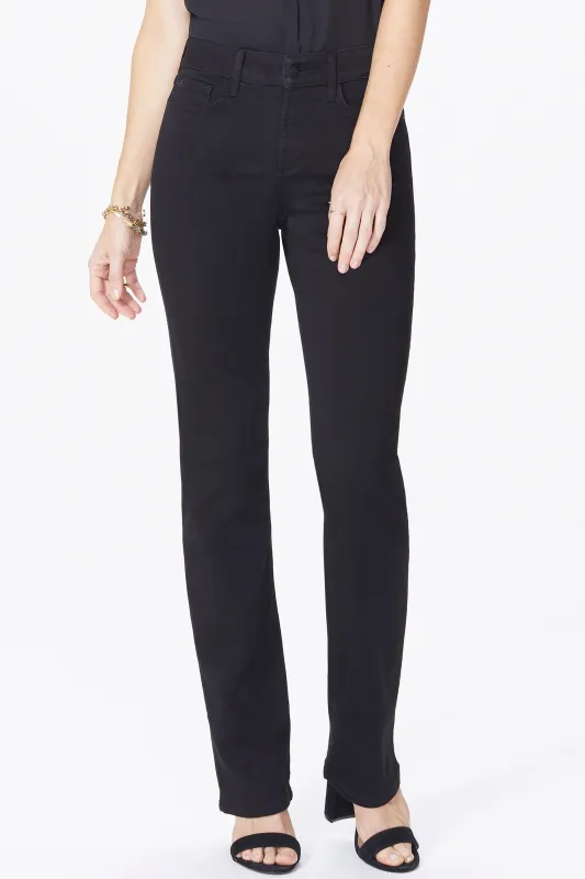 Marilyn Straight Pants In Petite   - Black sold by NYDJ