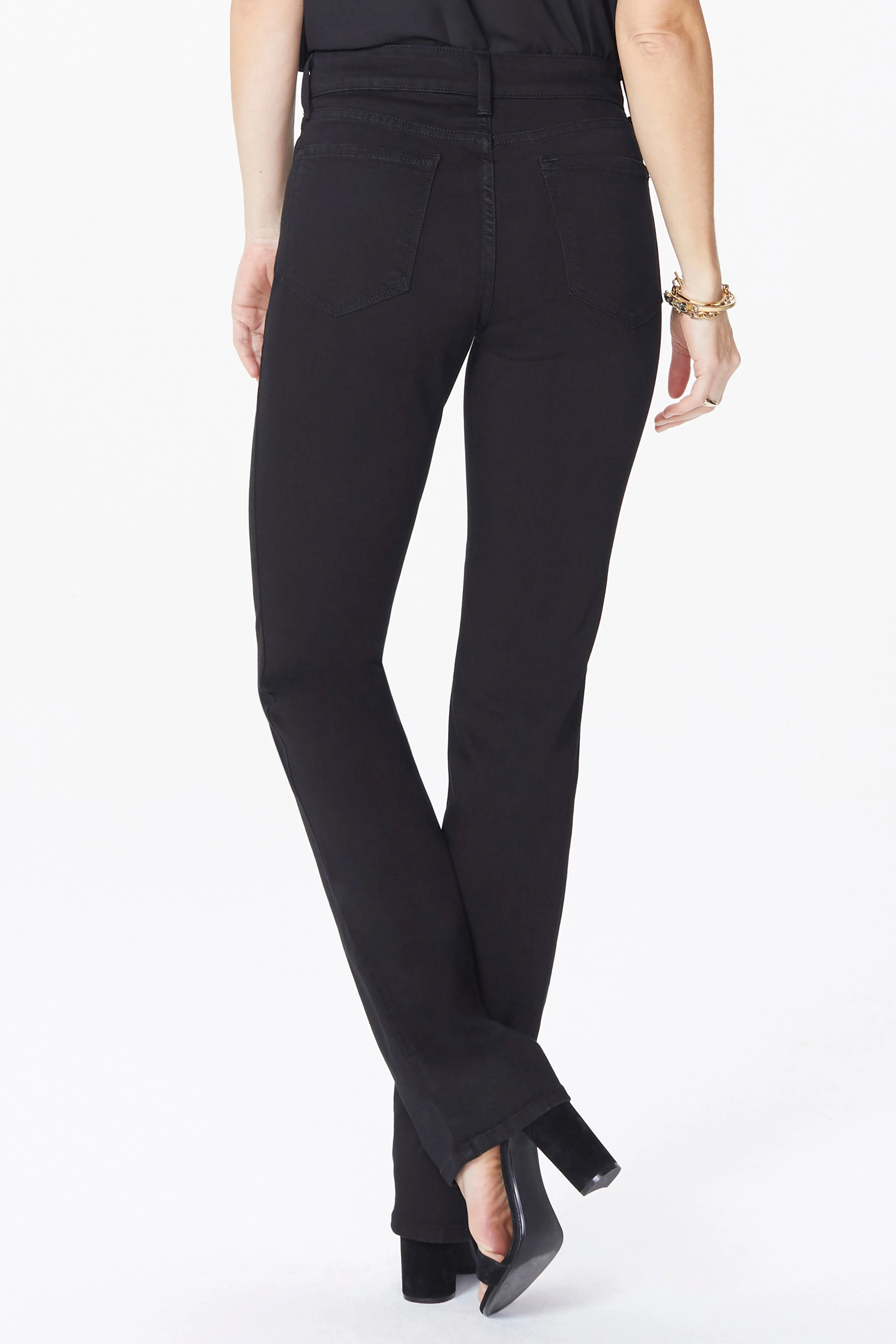 Marilyn Straight Pants In Petite - Black sold by NYDJ product image thumbnail 2