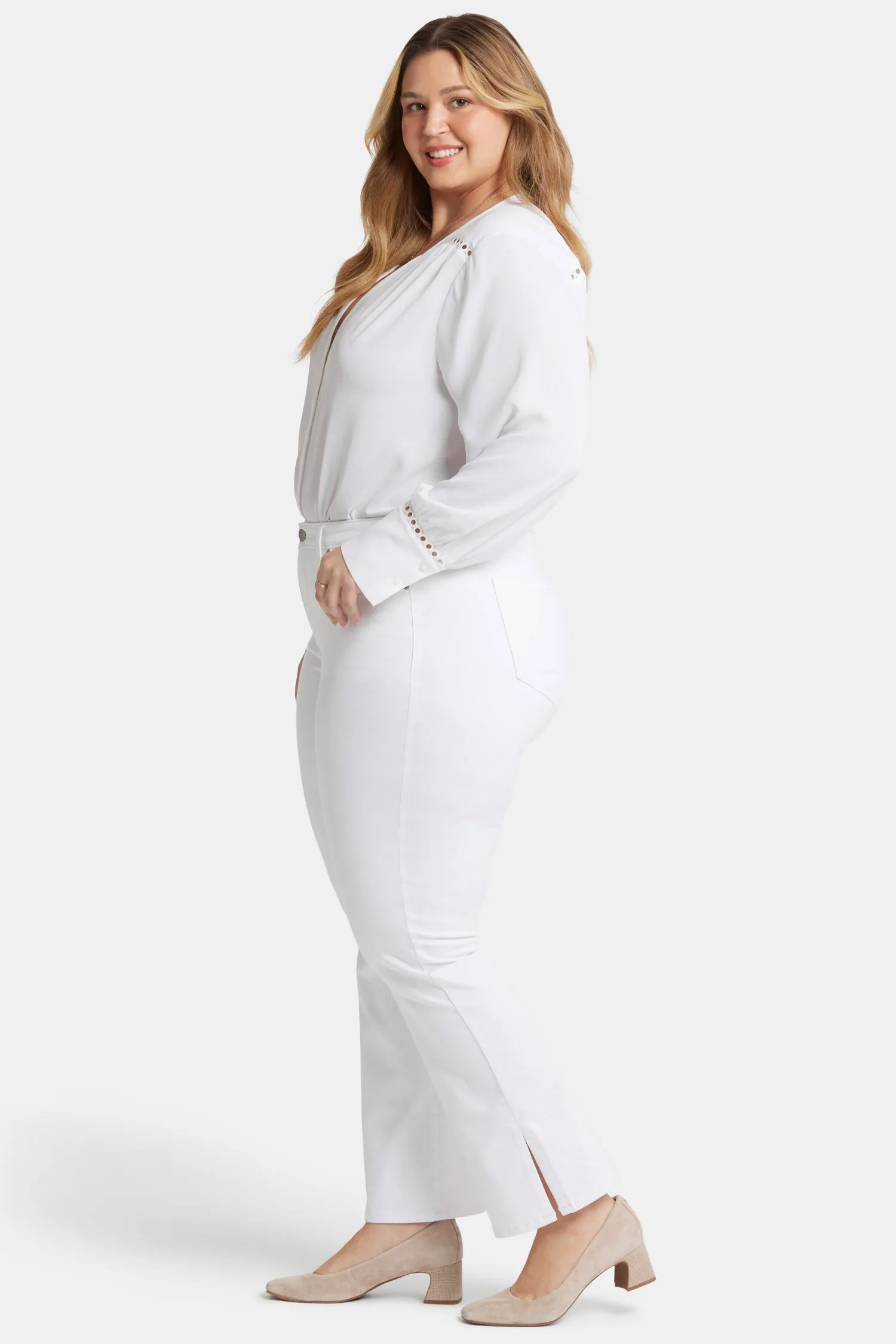 Barbara Bootcut Jeans In Plus Size - Optic White sold by NYDJ product image thumbnail 5