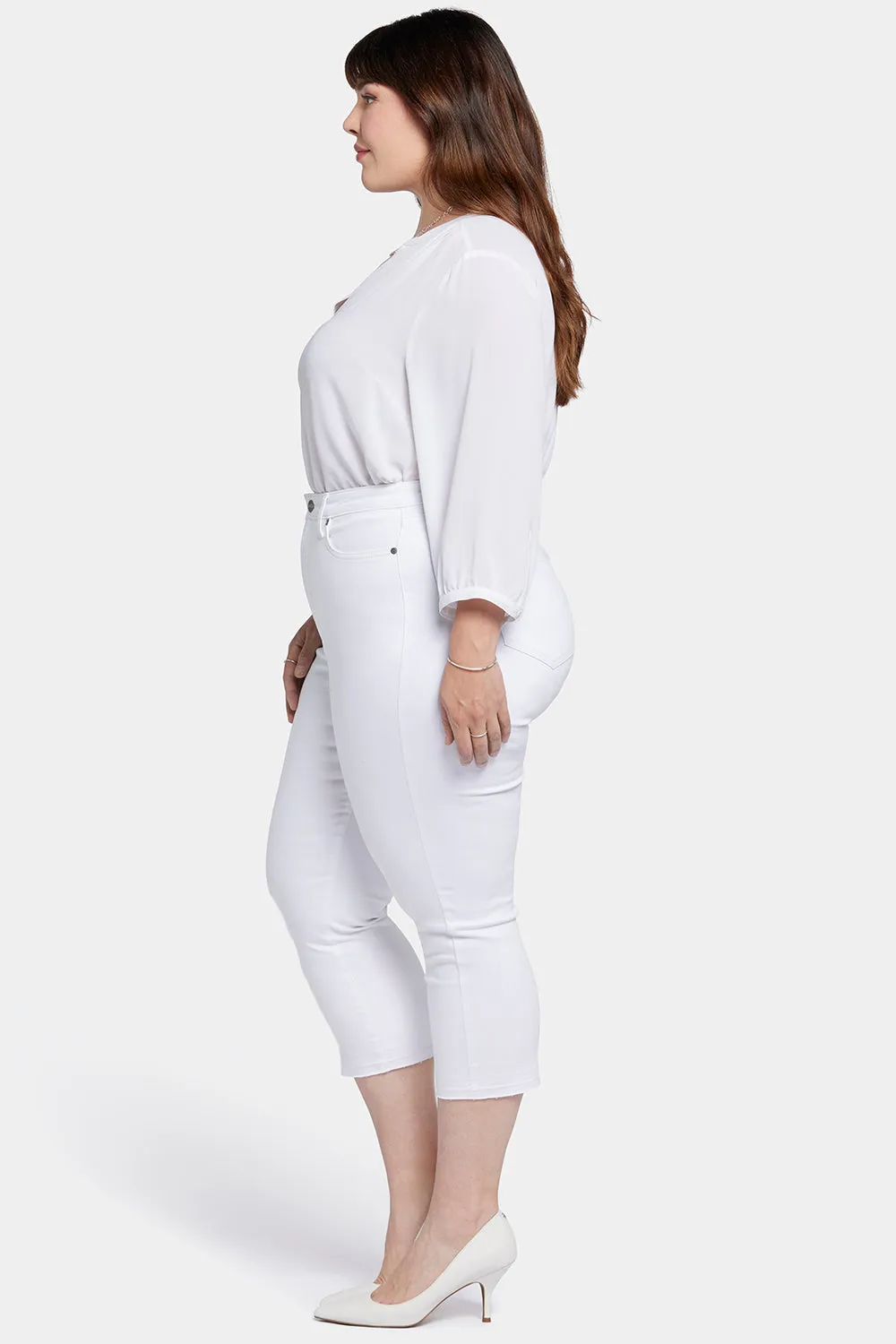 Chloe Capri Jeans In Plus Size - Optic White sold by NYDJ product image thumbnail 5