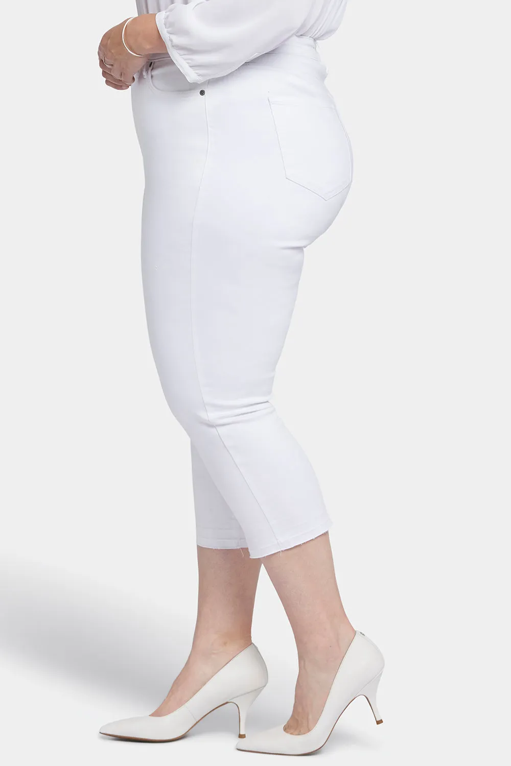 Chloe Capri Jeans In Plus Size - Optic White sold by NYDJ product image thumbnail 3