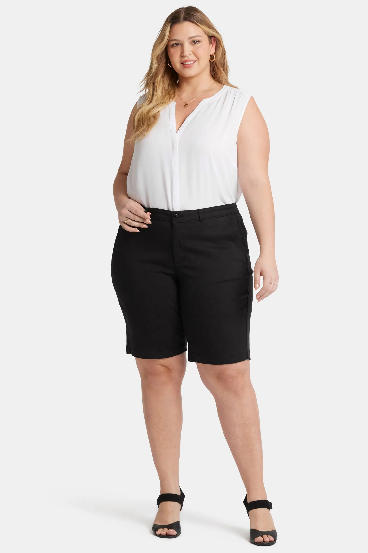 Bermuda Shorts In Plus Size - Black sold by NYDJ product image thumbnail 4