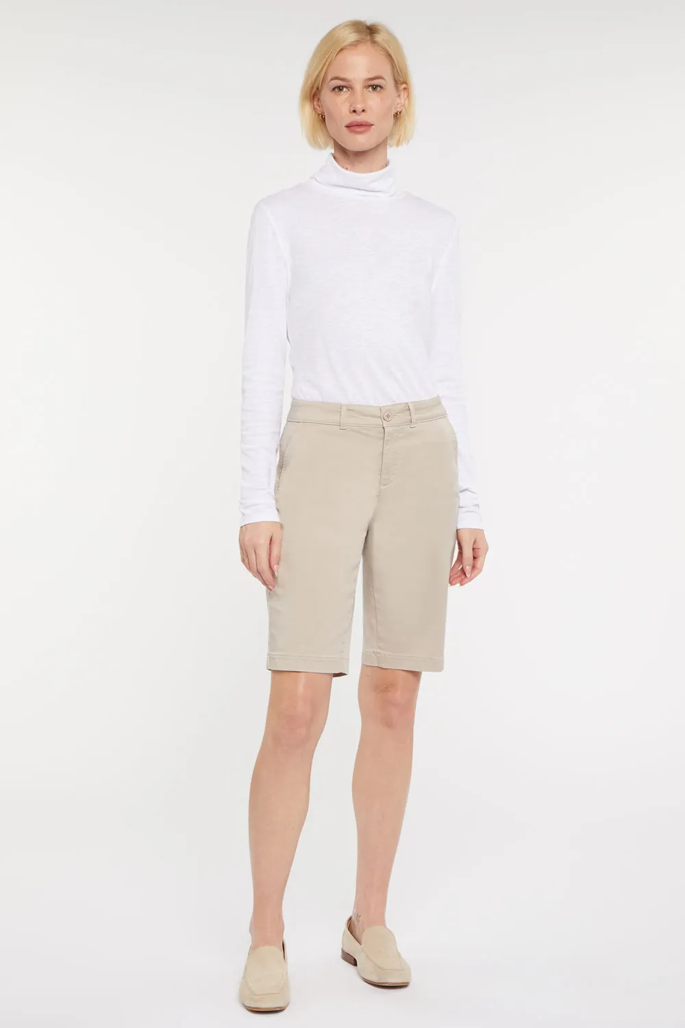 Bermuda Shorts In Petite - Feather sold by NYDJ