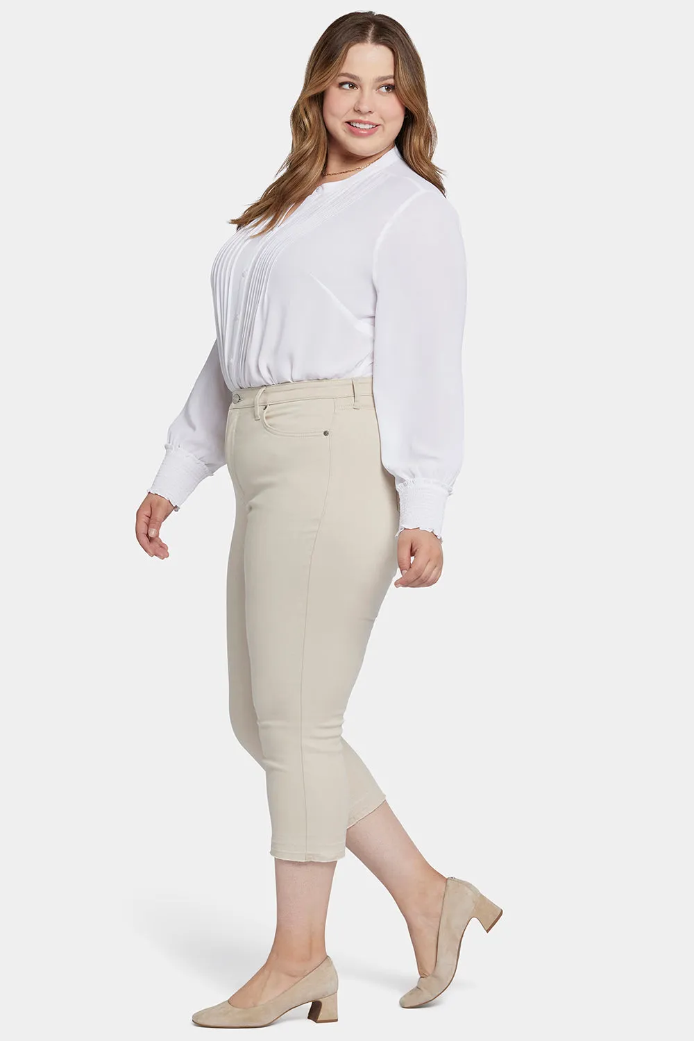 Chloe Capri Jeans In Plus Size - Feather sold by NYDJ product image thumbnail 5