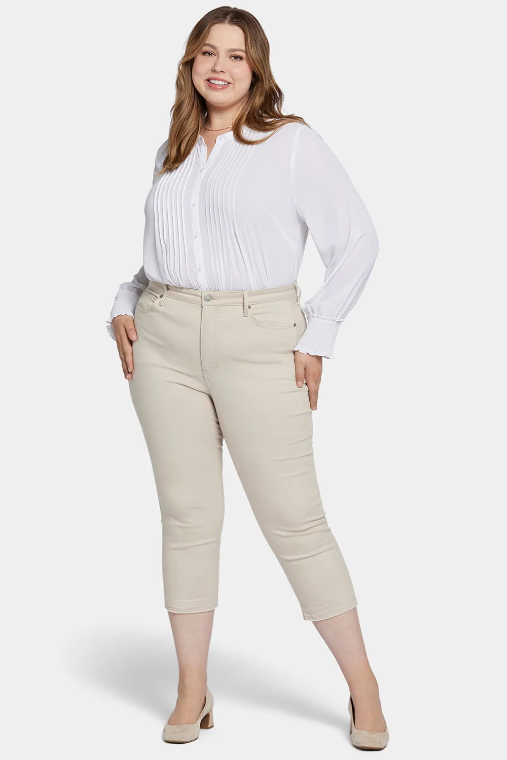 Chloe Capri Jeans In Plus Size - Feather sold by NYDJ product image thumbnail 4