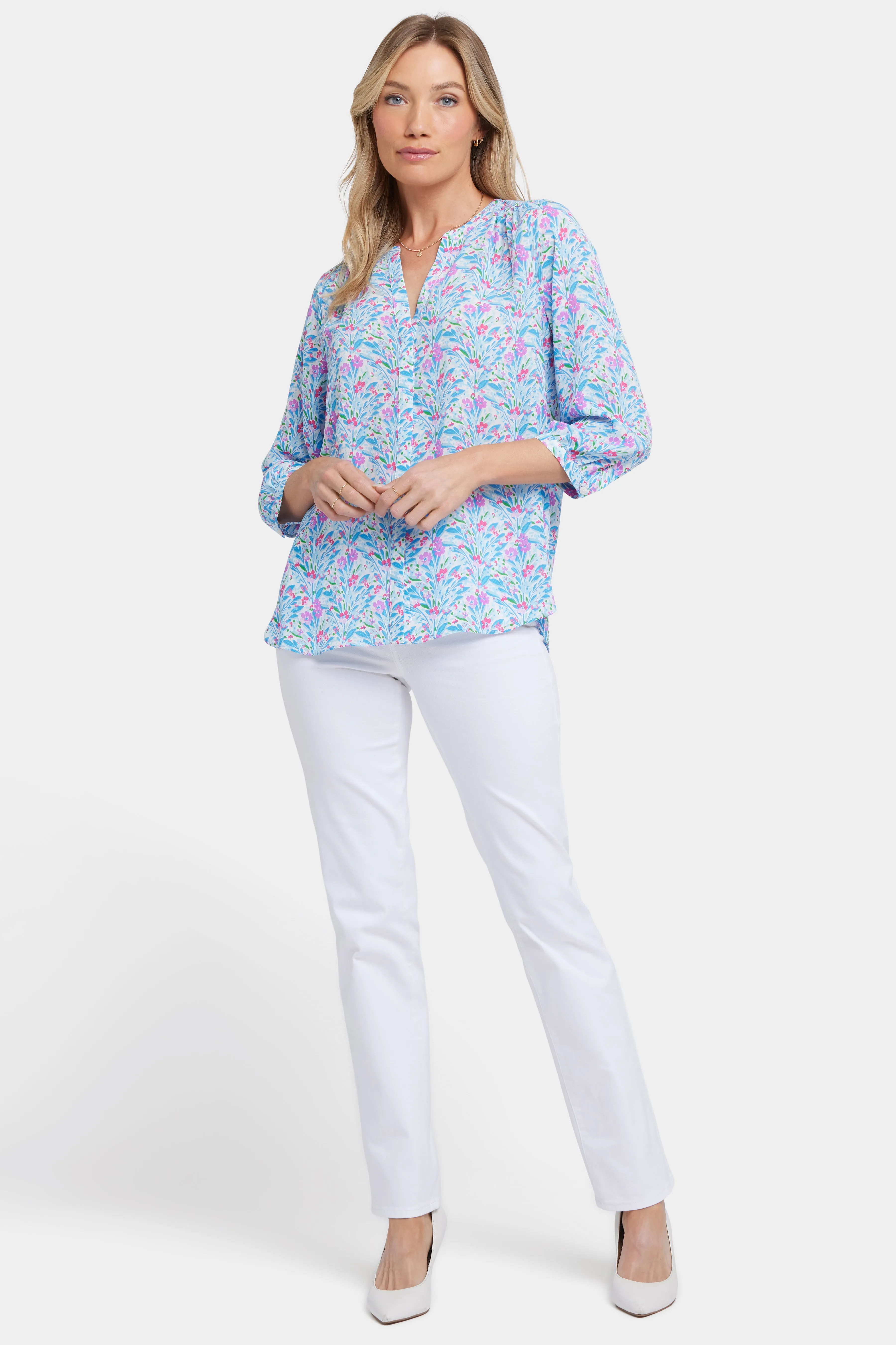 Pintuck Blouse - Serafia sold by NYDJ product image thumbnail 5