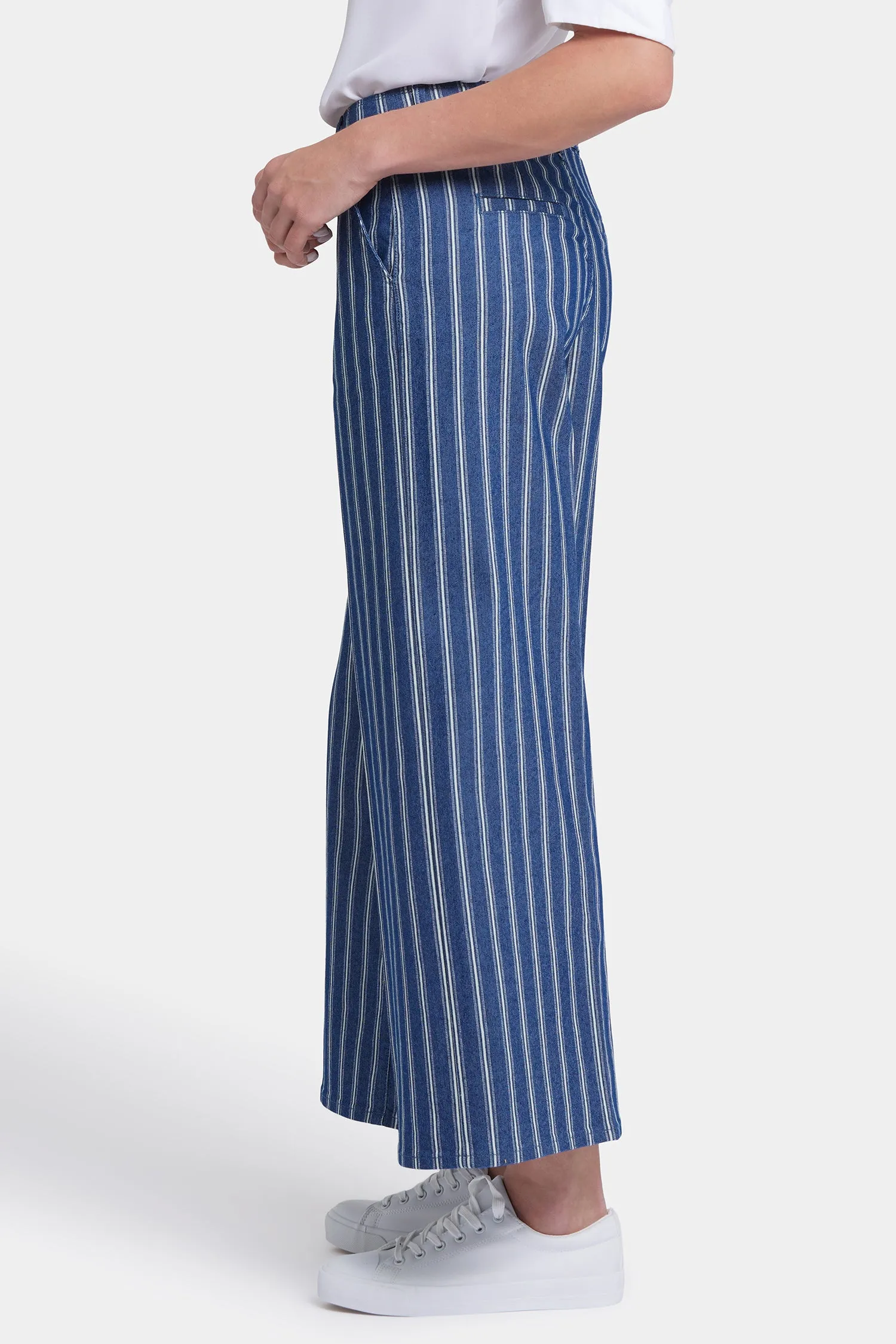 Mona Wide Leg Trouser Ankle Jeans - Huelva Stripe sold by NYDJ product image thumbnail 3