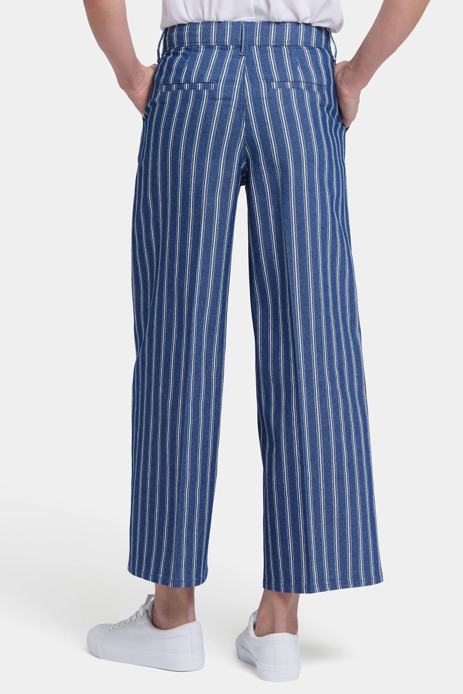 Mona Wide Leg Trouser Ankle Jeans - Huelva Stripe sold by NYDJ product image thumbnail 2