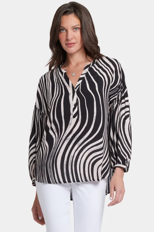 Paulina Peasant Blouse - Las Carreras sold by NYDJ