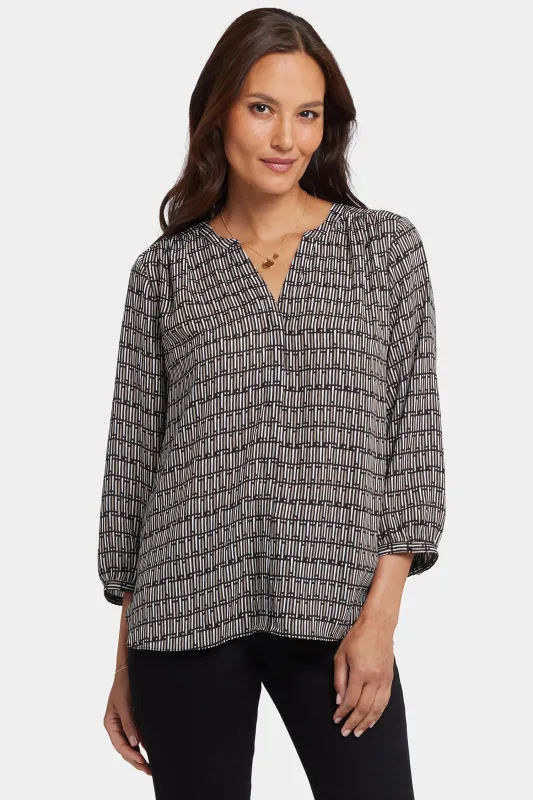 Pintuck Blouse - Arrieta sold by NYDJ
