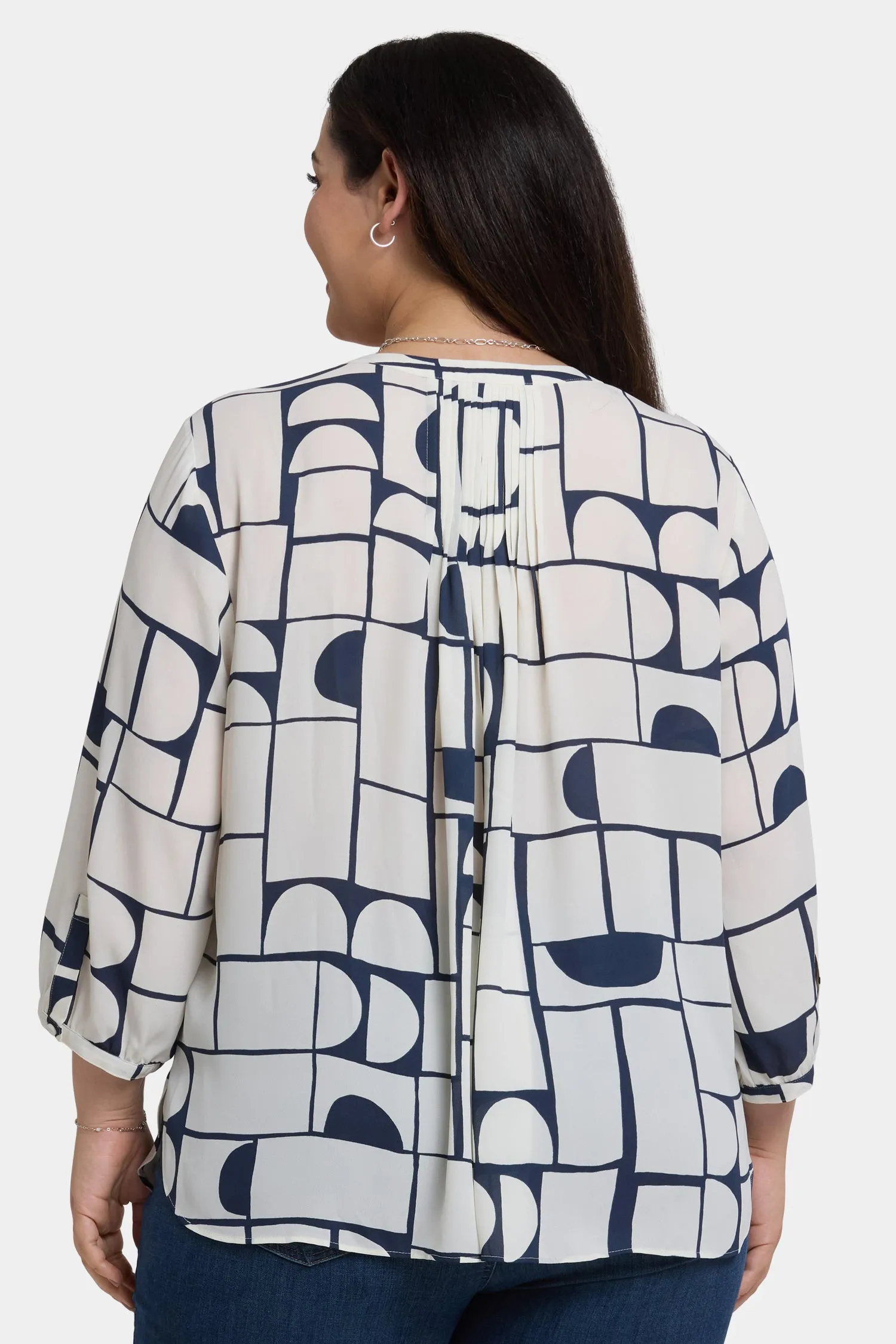 Pintuck Blouse In Plus Size - Campo Das Cortes sold by NYDJ product image thumbnail 2