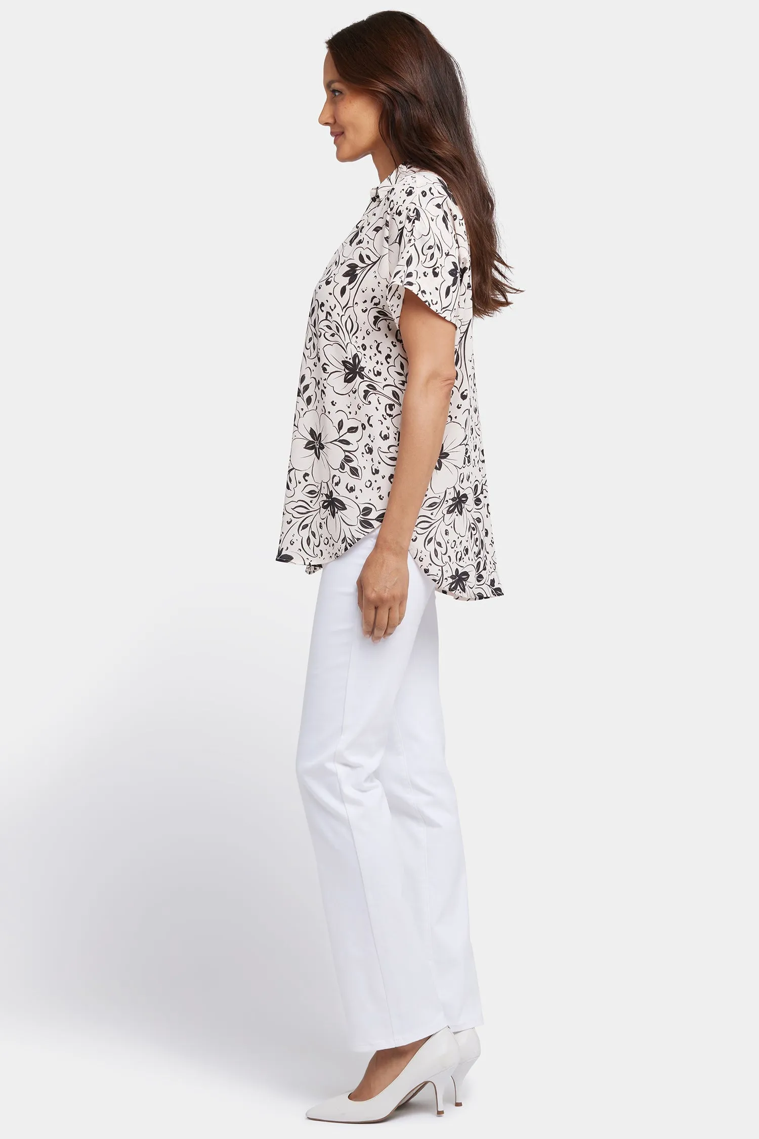 Becky Short Sleeved Blouse - Luna Flores sold by NYDJ product image thumbnail 3