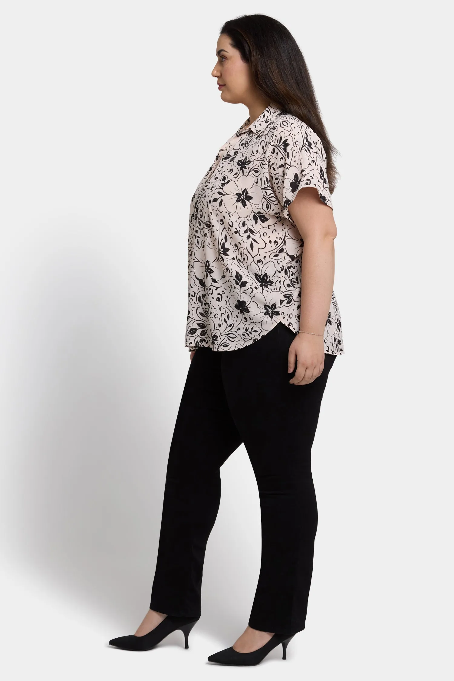Becky Short Sleeved Blouse In Plus Size - Luna Flores sold by NYDJ product image thumbnail 3