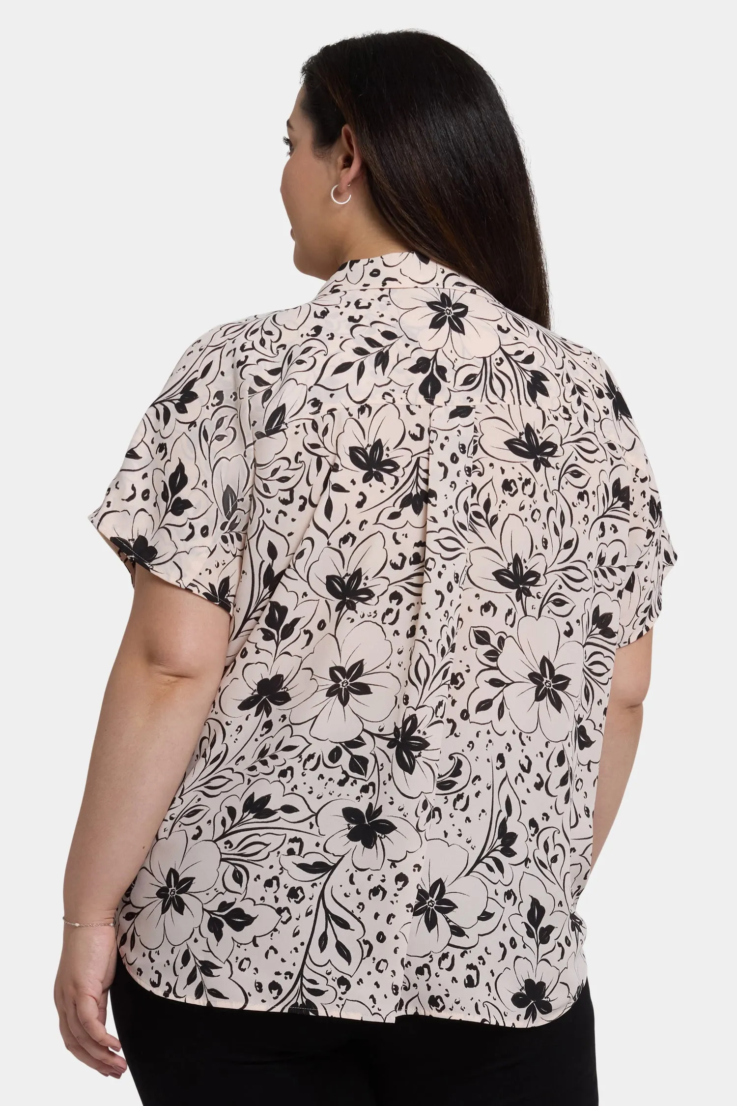 Becky Short Sleeved Blouse In Plus Size - Luna Flores sold by NYDJ product image thumbnail 2