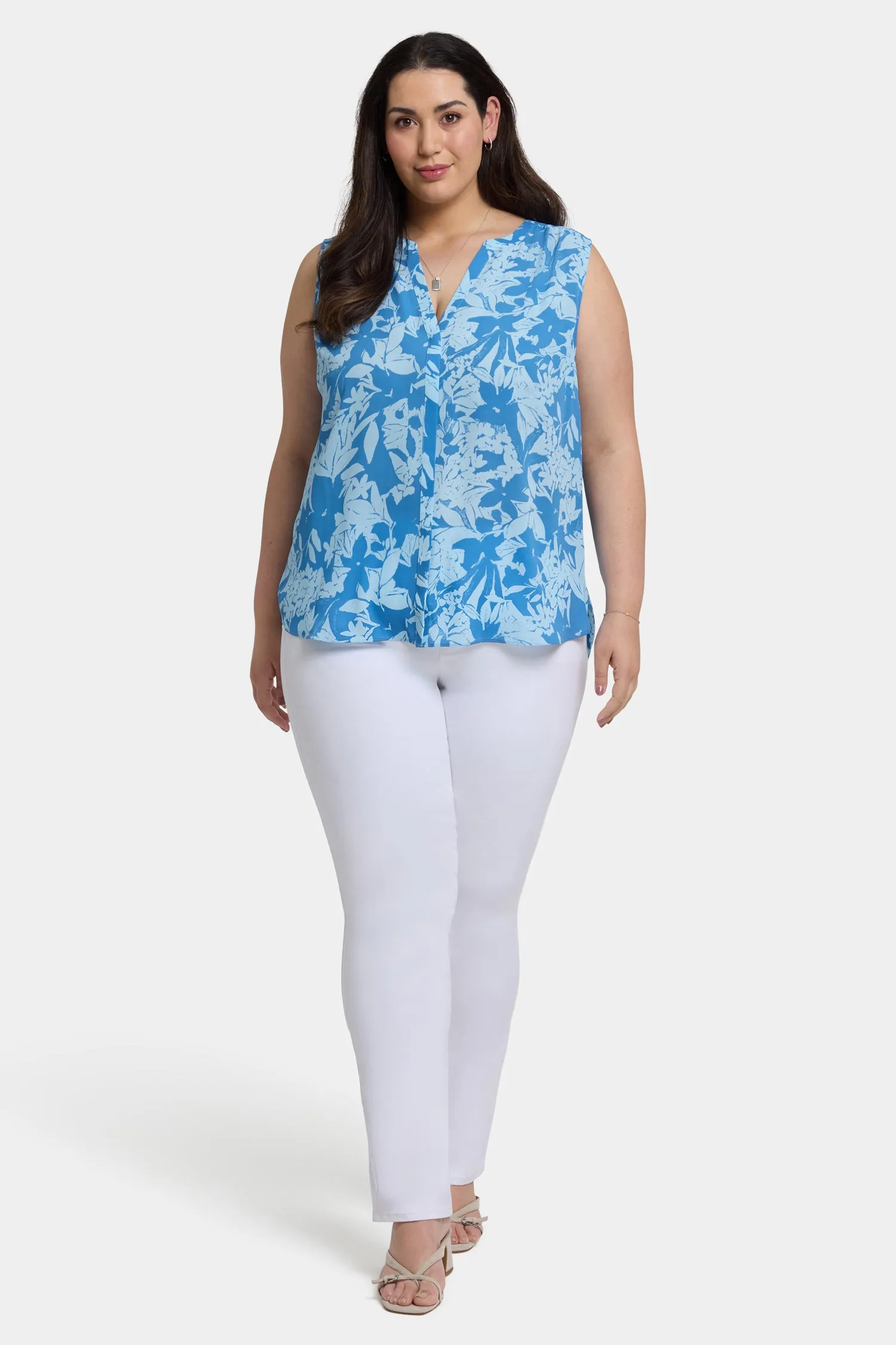 Sleeveless Pintuck Blouse In Plus Size - Bellavista sold by NYDJ product image thumbnail 4