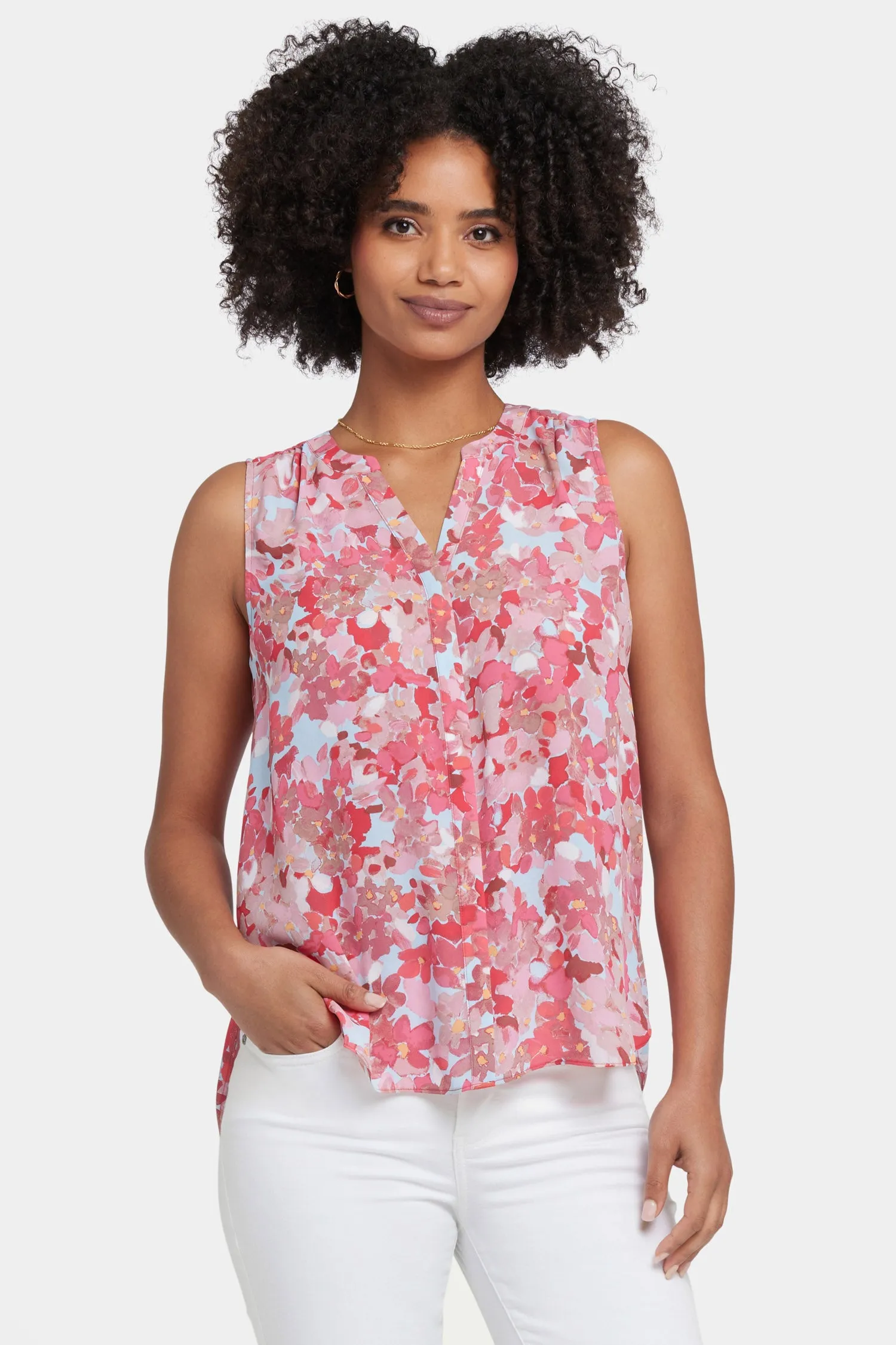 Sleeveless Pintuck Blouse - Luciana sold by NYDJ