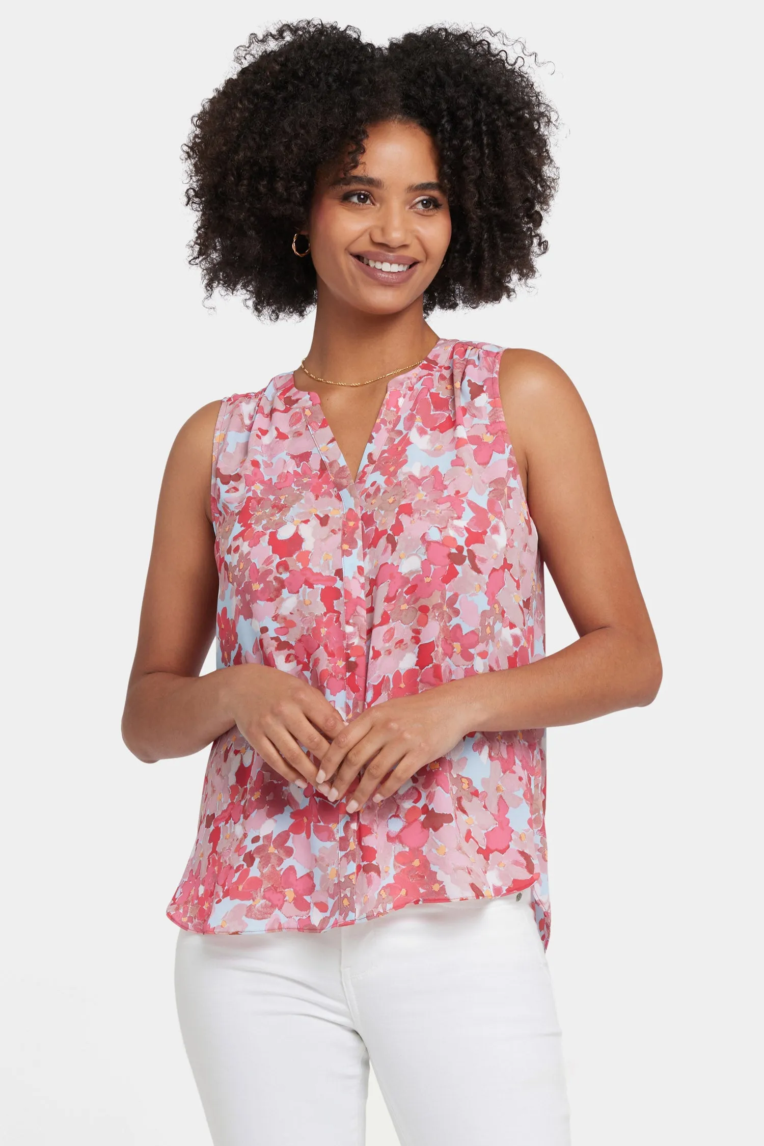 Sleeveless Pintuck Blouse - Luciana sold by NYDJ product image thumbnail 4