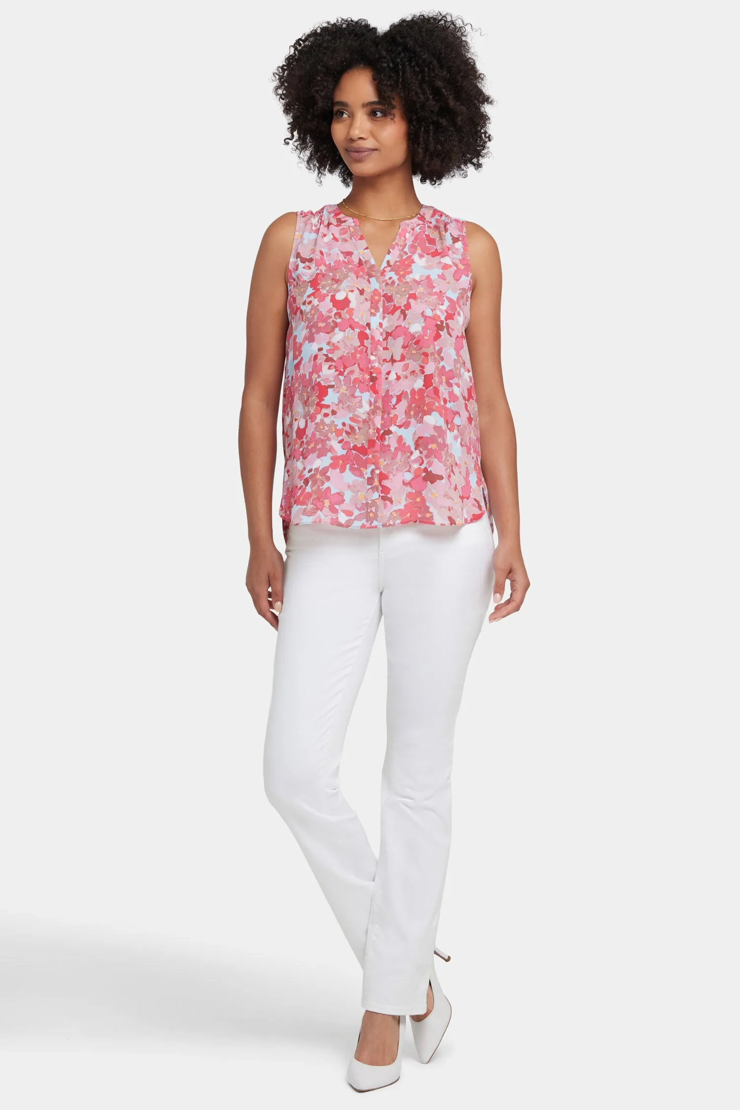 Sleeveless Pintuck Blouse - Luciana sold by NYDJ product image thumbnail 5