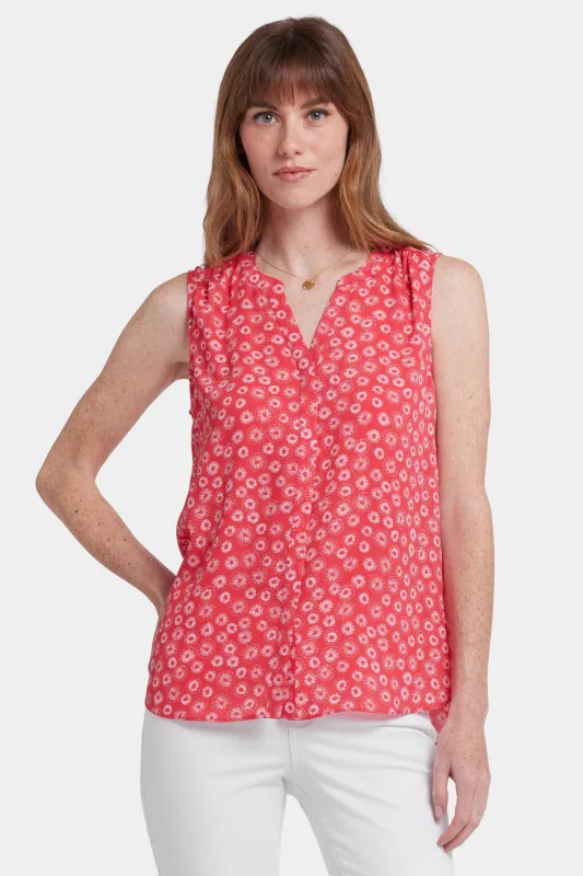 Sleeveless Pintuck Blouse - Teresita sold by NYDJ