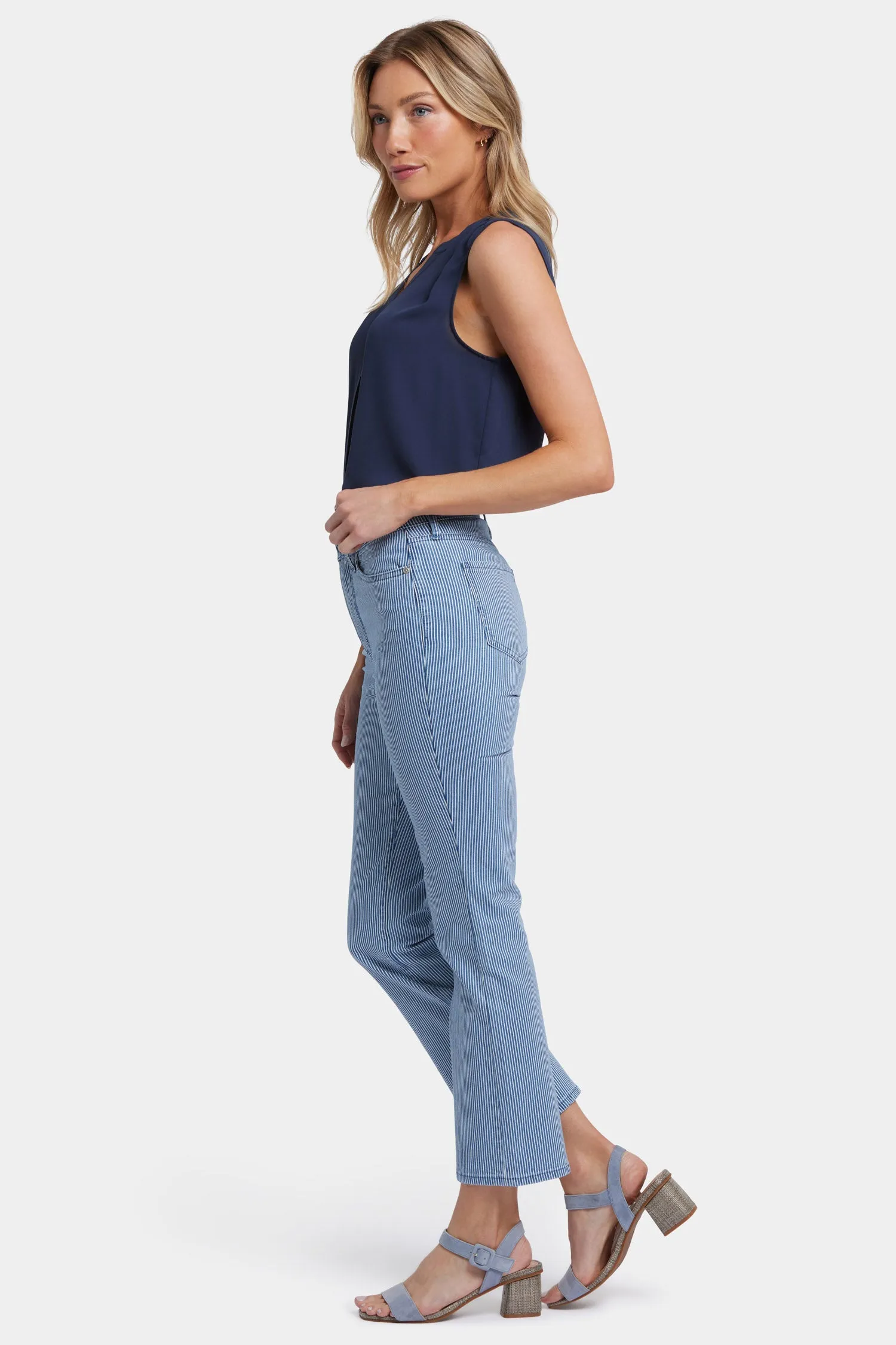 Billie Mini Bootcut Ankle Jeans - Villa Vista Stripe sold by NYDJ product image thumbnail 5