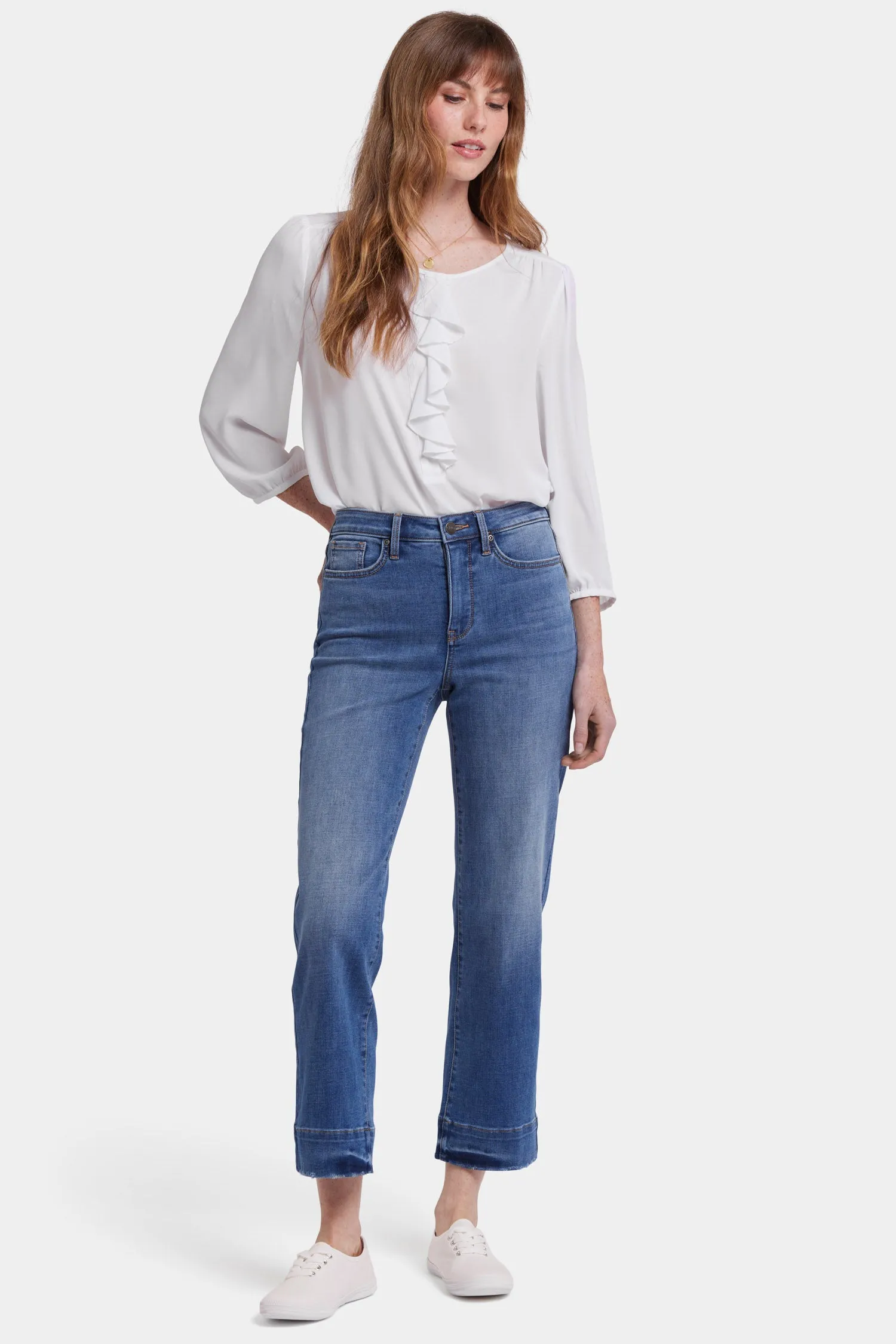 Bailey Relaxed Straight Ankle Jeans - Bilbao Crest sold by NYDJ