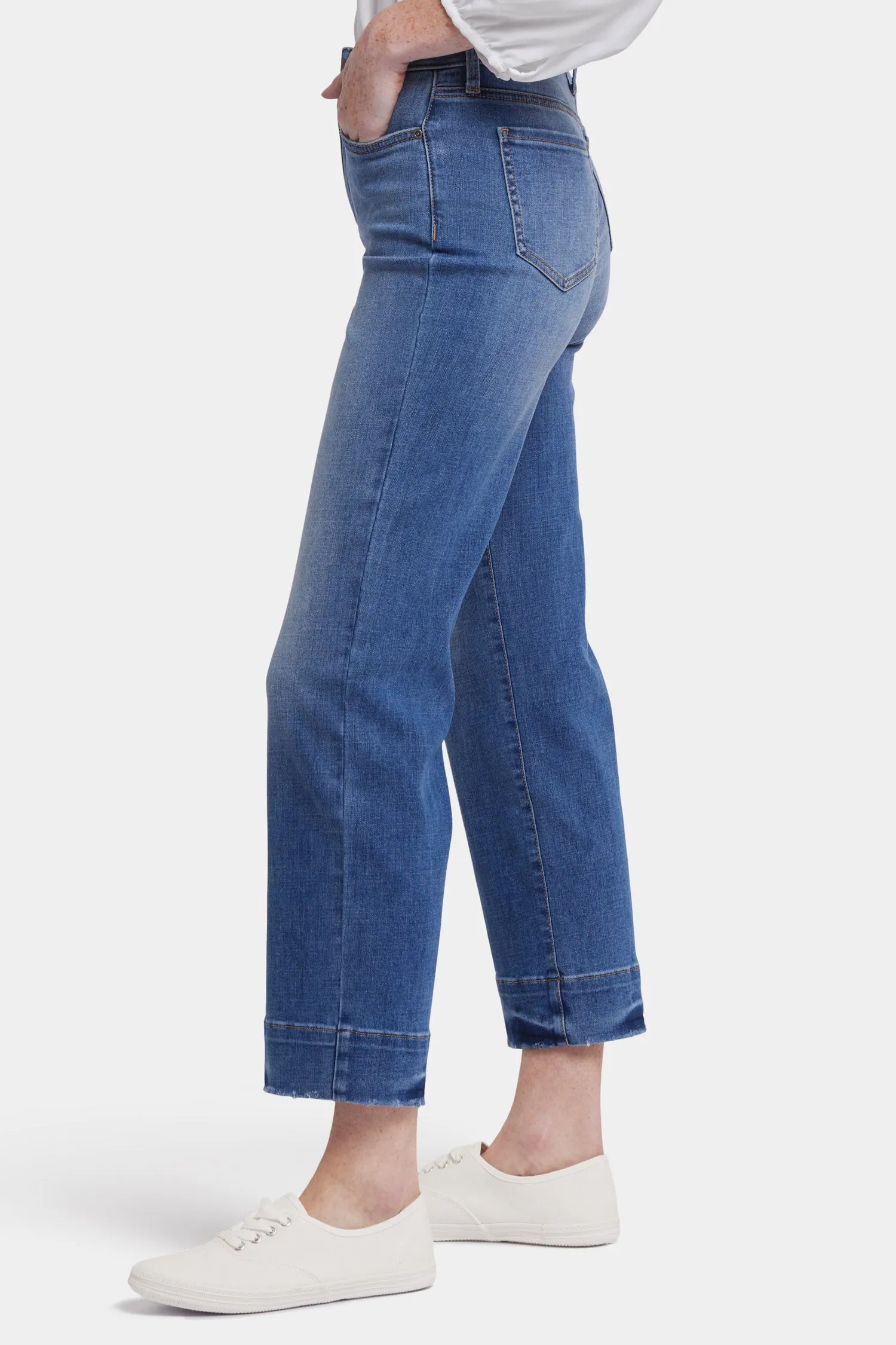 Bailey Relaxed Straight Ankle Jeans - Bilbao Crest sold by NYDJ product image thumbnail 3