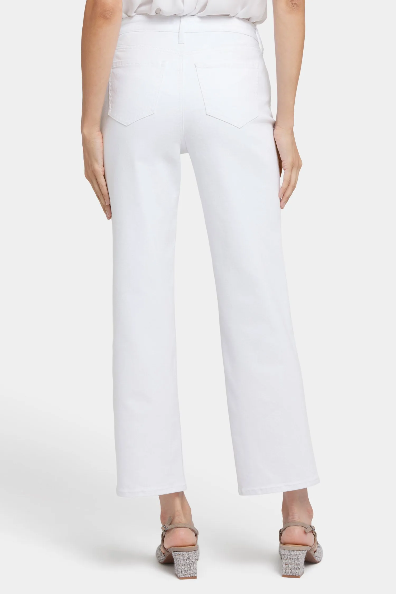 Bailey Relaxed Straight Ankle Jeans - Optic White sold by NYDJ product image thumbnail 2