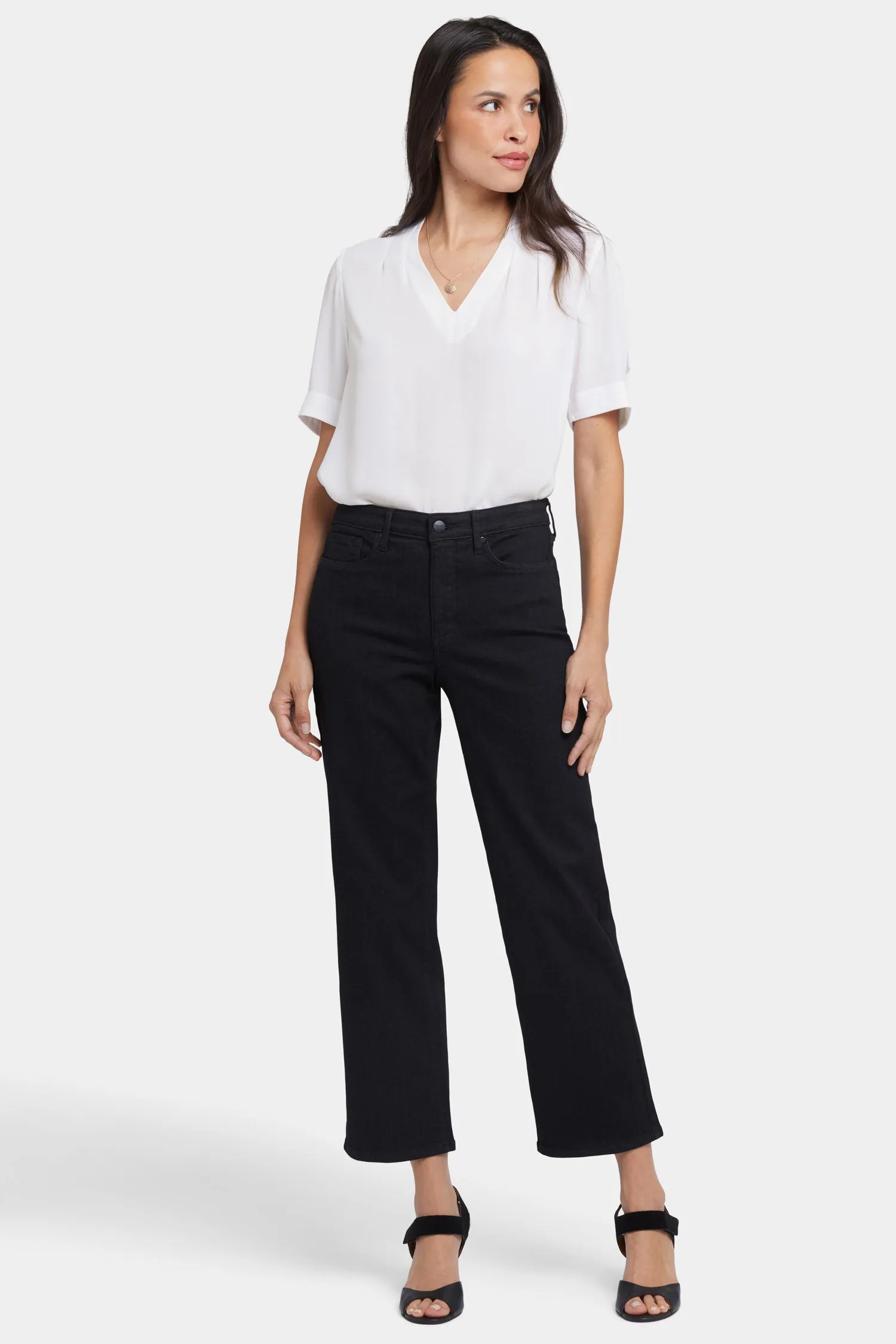 Bailey Relaxed Straight Ankle Jeans - Black sold by NYDJ product image thumbnail 4