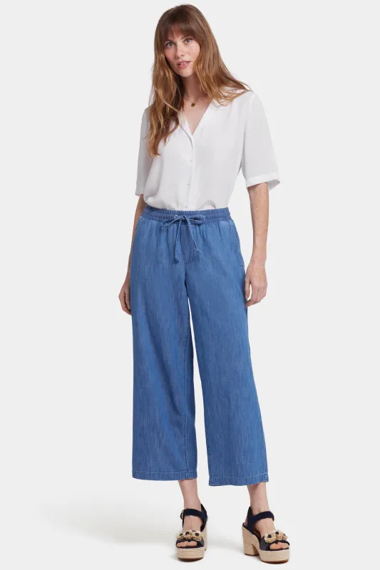 Jayne Pull-On Wide Leg Ankle Pants - Everly sold by NYDJ