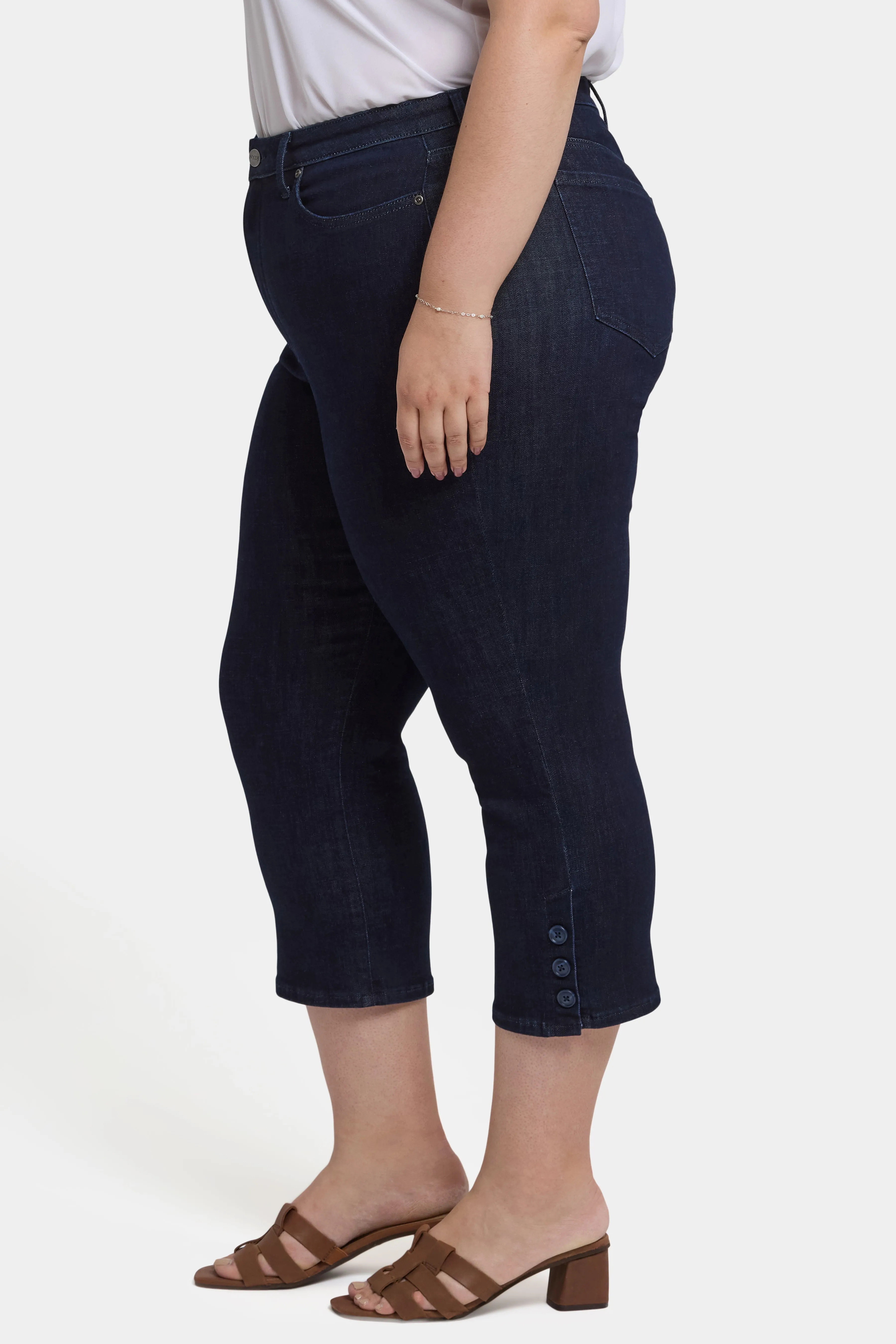 Joni Relaxed Capri Jeans In Plus Size - Rinse sold by NYDJ product image thumbnail 3