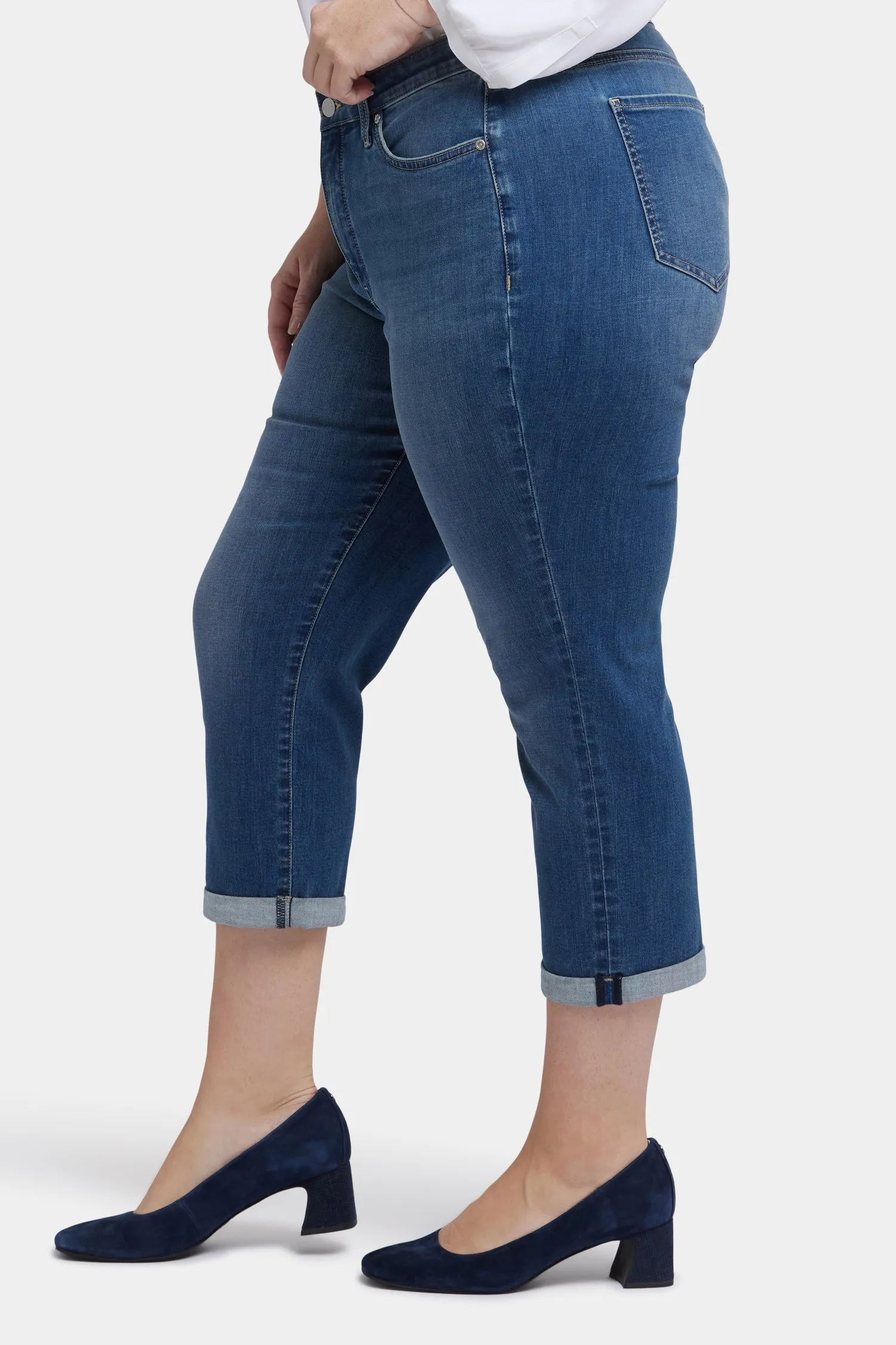 Chloe Skinny Capri Jeans In Plus Size - Costa Brava sold by NYDJ product image thumbnail 3