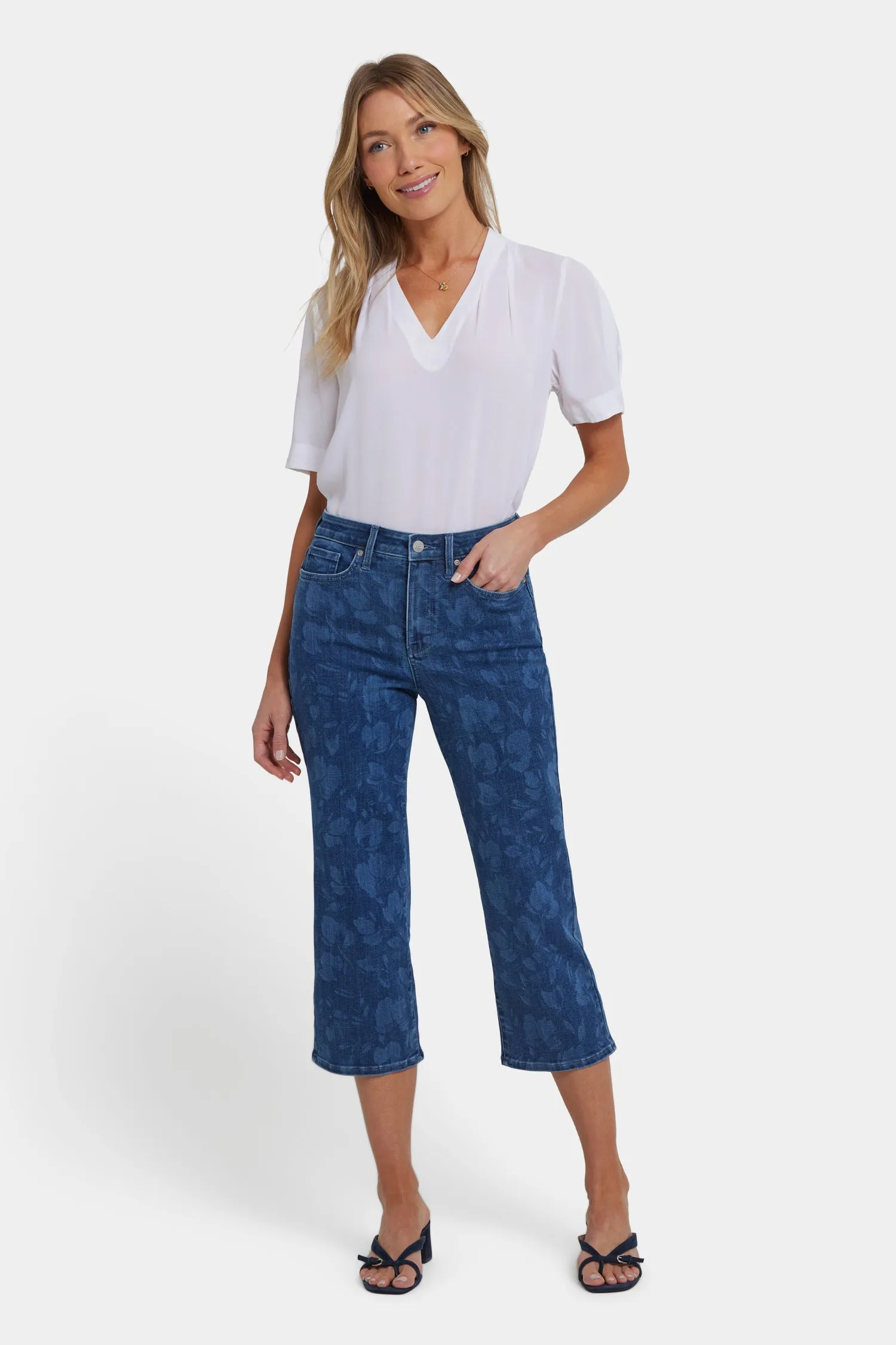 Joni Relaxed Capri Jeans - Indigo Bella sold by NYDJ