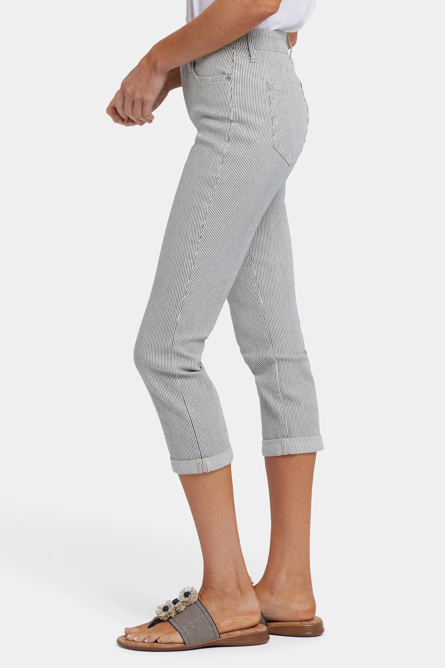 Chloe Skinny Capri Jeans In Petite - Luarca Stripe sold by NYDJ product image thumbnail 3