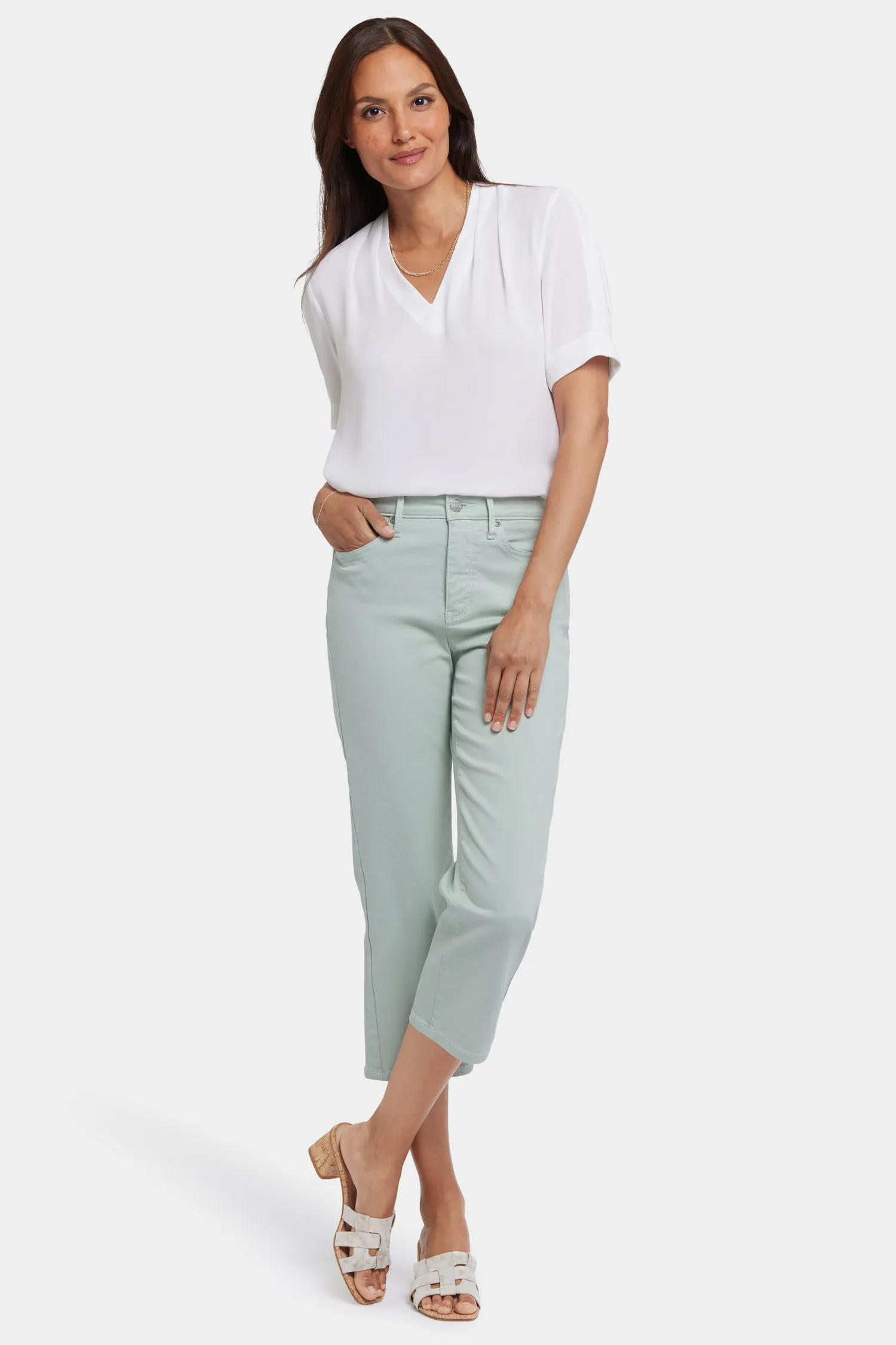 Joni Relaxed Capri Jeans - Tomatillo sold by NYDJ product image thumbnail 4