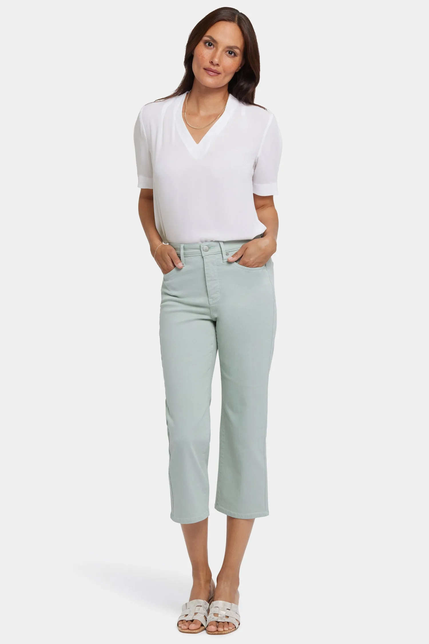 Joni Relaxed Capri Jeans - Tomatillo sold by NYDJ