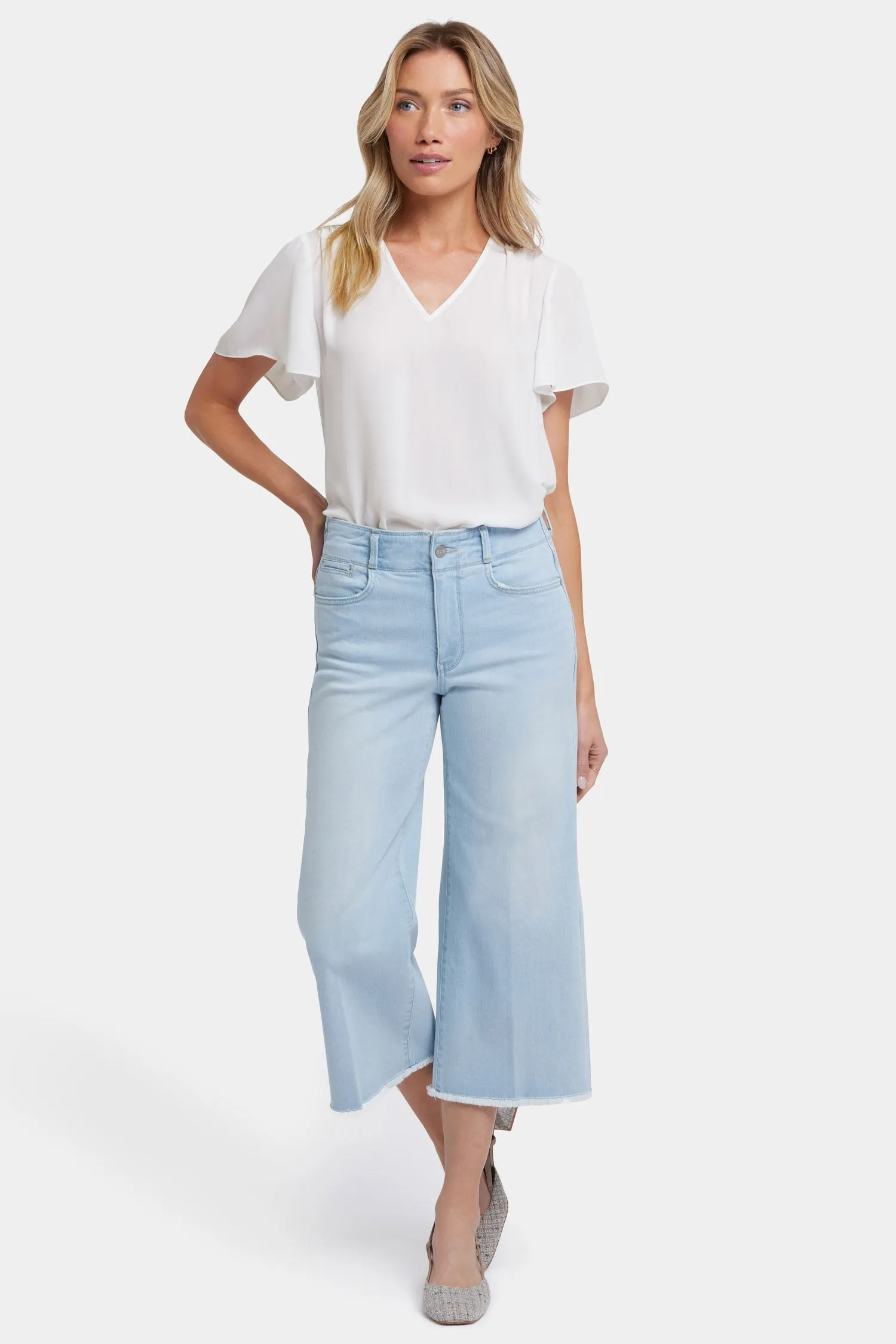 Brigitte Wide Leg Capri Jeans - Clear Waters sold by NYDJ product image thumbnail 4