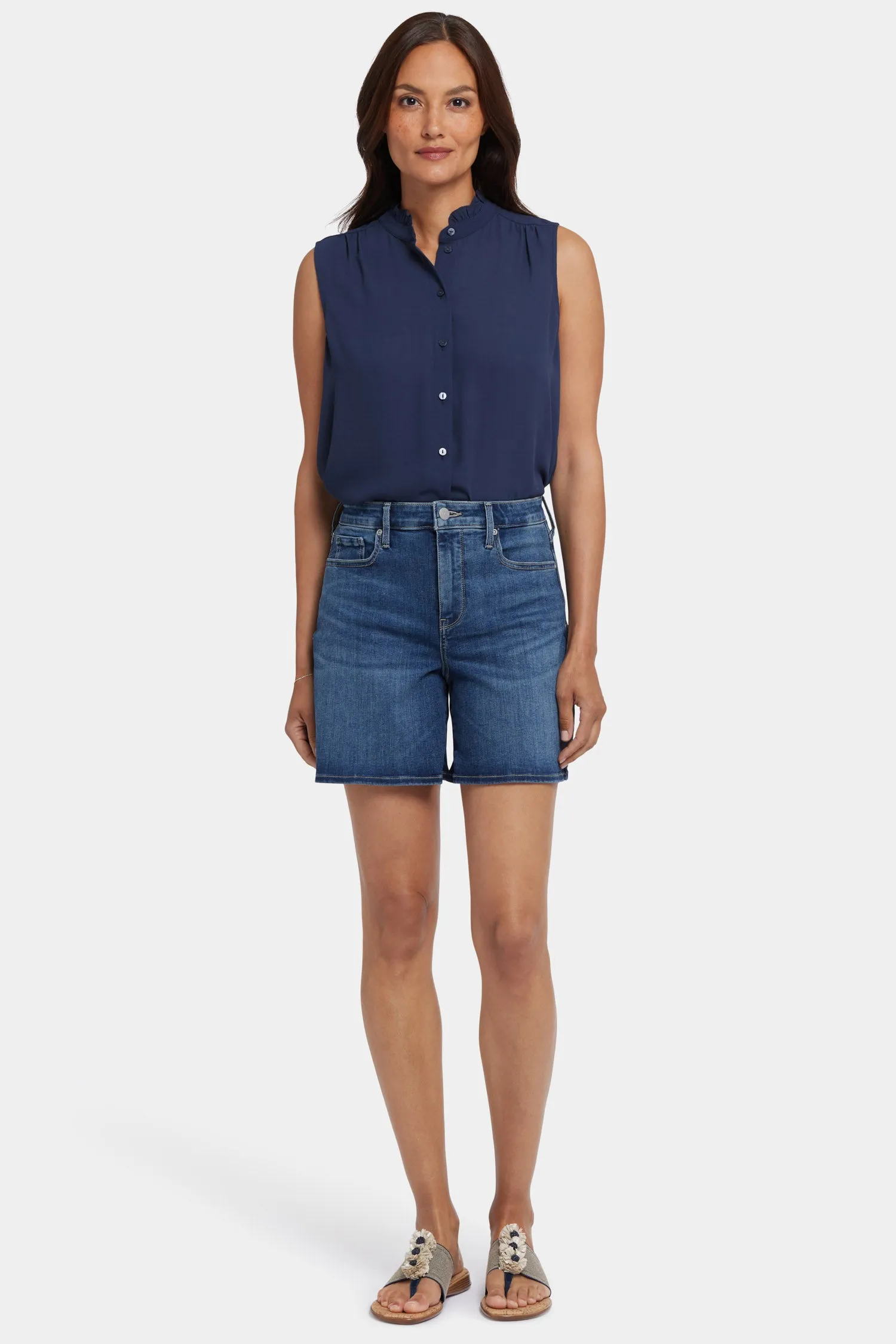 Berkyn Relaxed Denim Shorts - Valencia Surf sold by NYDJ product image thumbnail 4