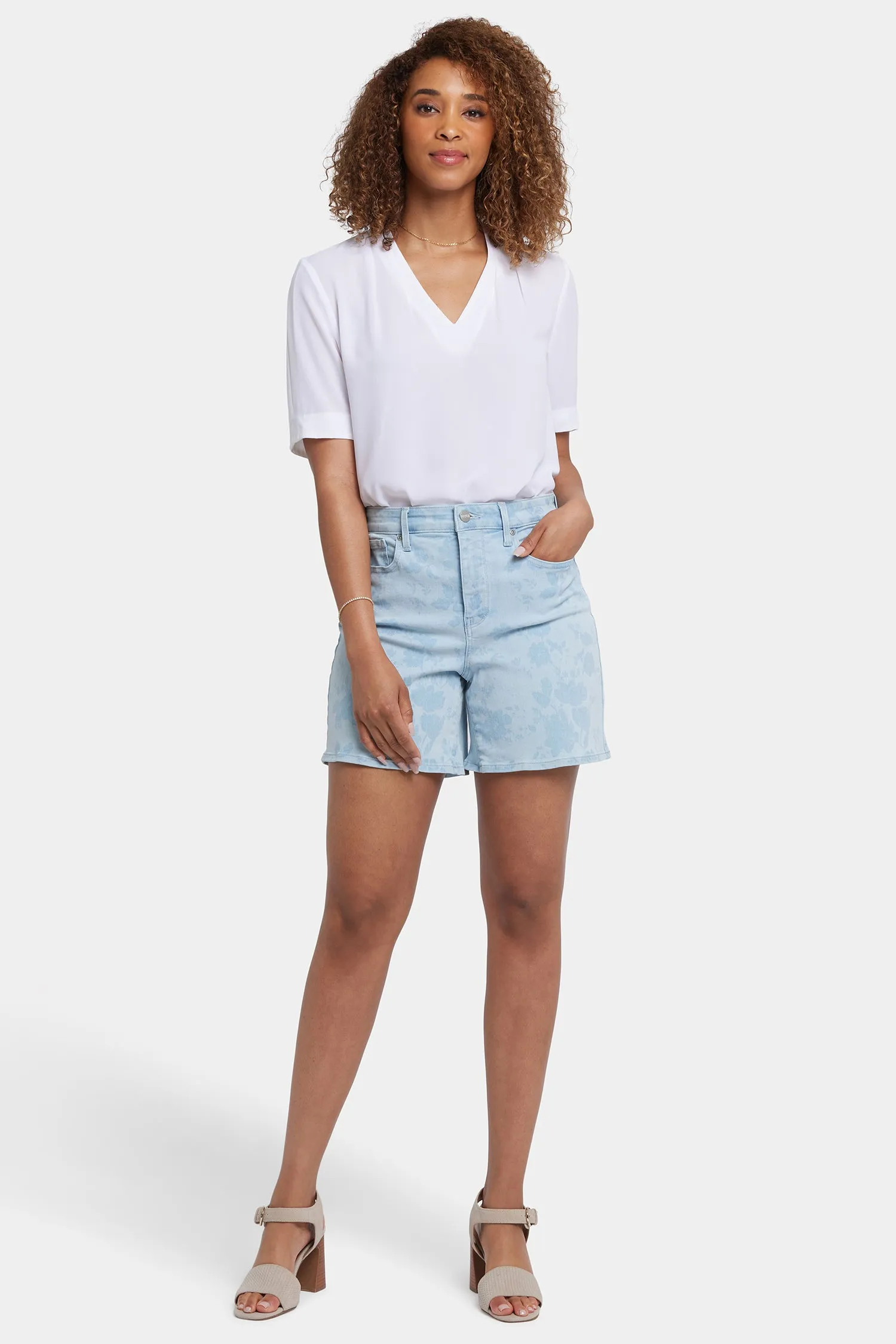 Berkyn Relaxed Denim Shorts - Indigo Rosemary sold by NYDJ product image thumbnail 4
