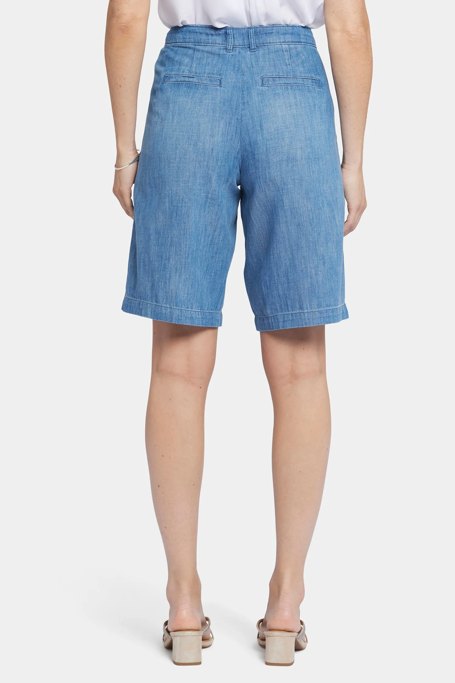 Relaxed Denim Bermuda Shorts In Petite - Corfu sold by NYDJ product image thumbnail 2
