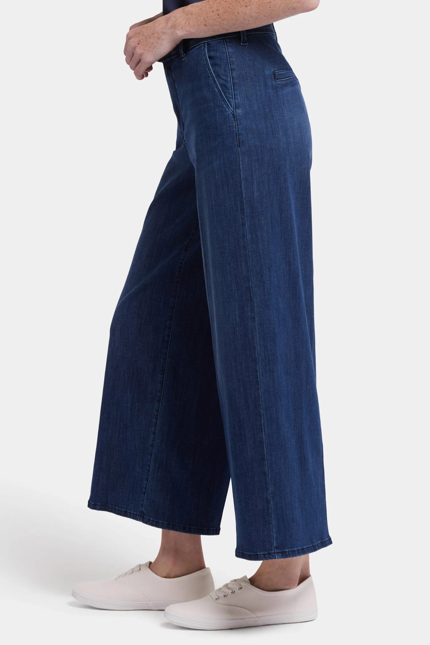 Mona Wide Leg Trouser Ankle Jeans - Ibiza Blues sold by NYDJ product image thumbnail 3