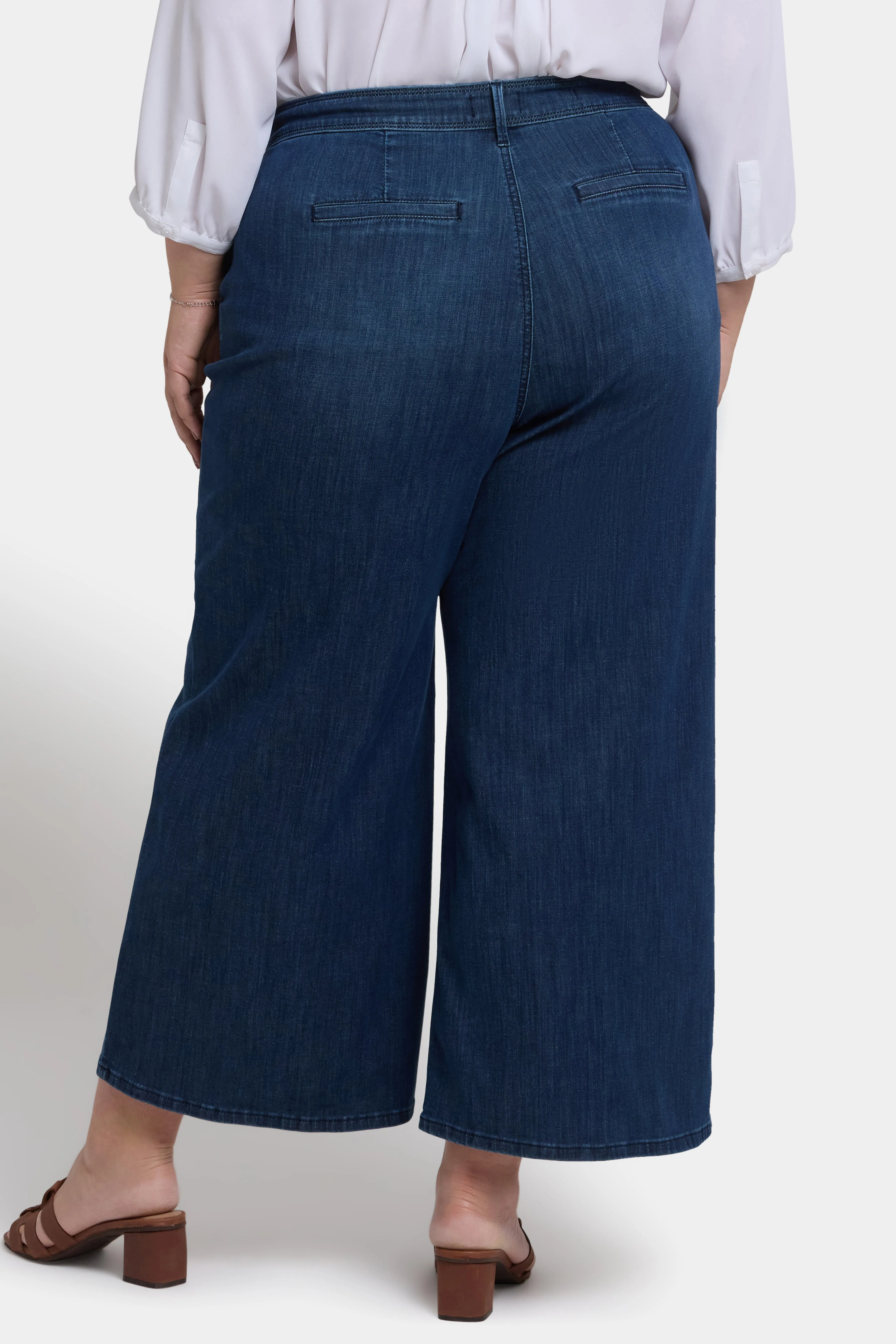 Mona Wide Leg Trouser Ankle Jeans In Plus Size - Ibiza Blues sold by NYDJ product image thumbnail 2