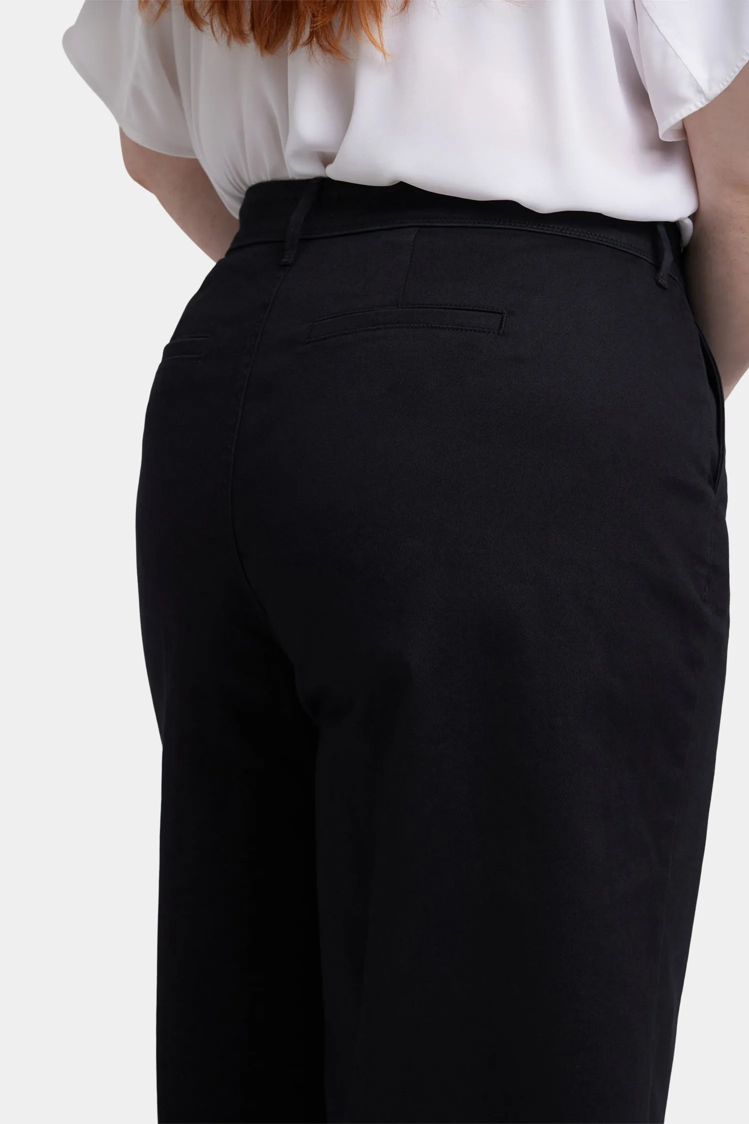 Mona Wide Leg Trouser Ankle Jeans In Plus Size - Black sold by NYDJ product image thumbnail 5