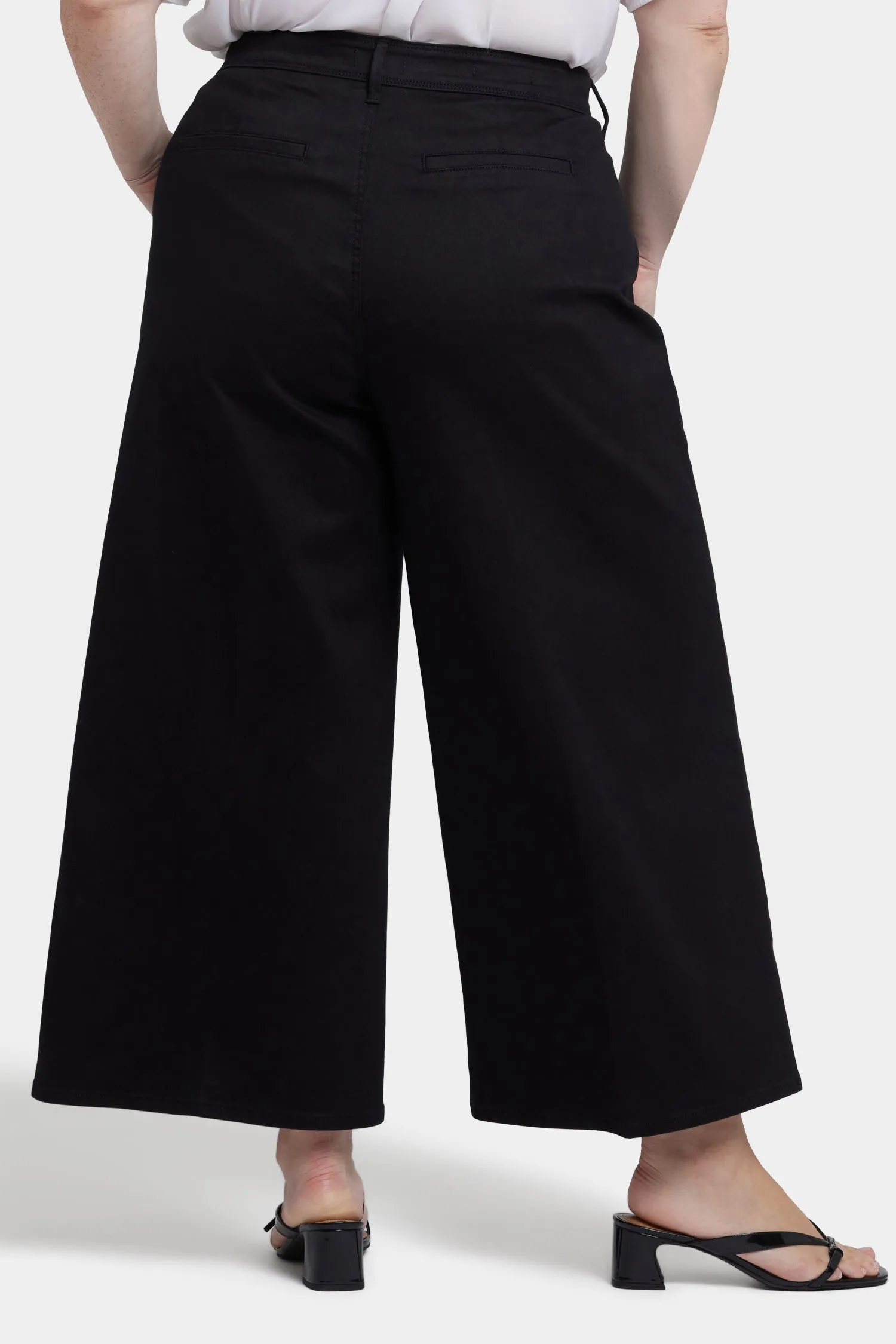 Mona Wide Leg Trouser Ankle Jeans In Plus Size - Black sold by NYDJ product image thumbnail 2