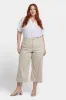 Brigitte Wide Leg Capri Jeans In Plus Size - Feather sold by NYDJ