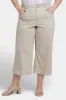 Brigitte Wide Leg Capri Jeans In Plus Size - Feather sold by NYDJ