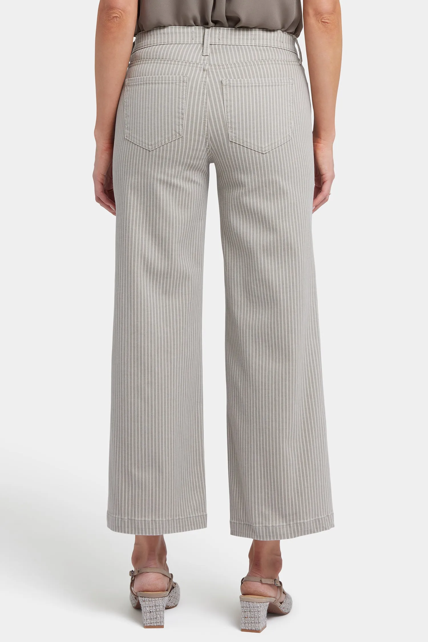 Teresa Wide Leg Ankle Jeans In Petite - Hidden Lodge Stripe sold by NYDJ product image thumbnail 2