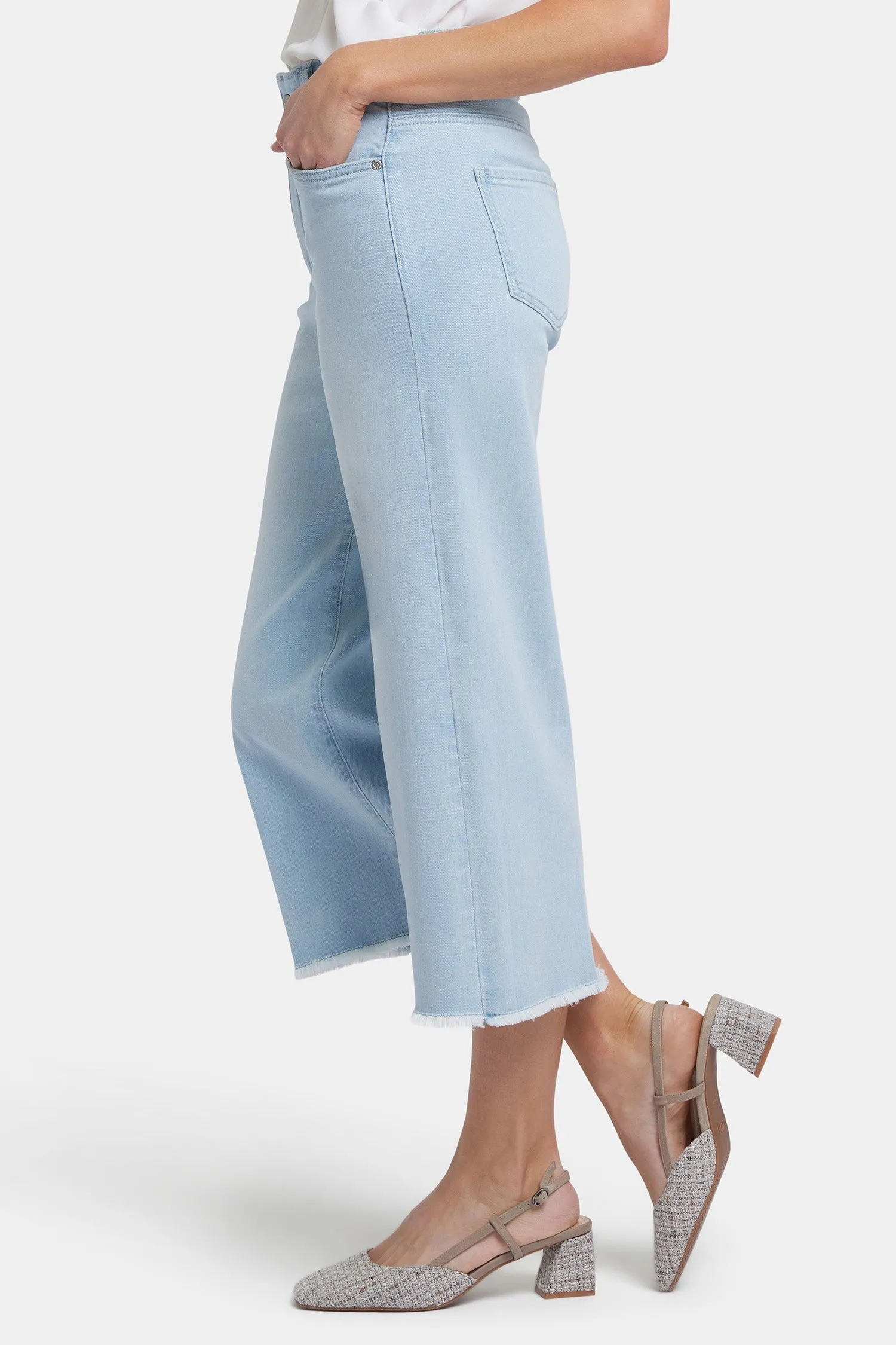 Brigitte Wide Leg Capri Jeans In Petite - Clear Waters sold by NYDJ product image thumbnail 3