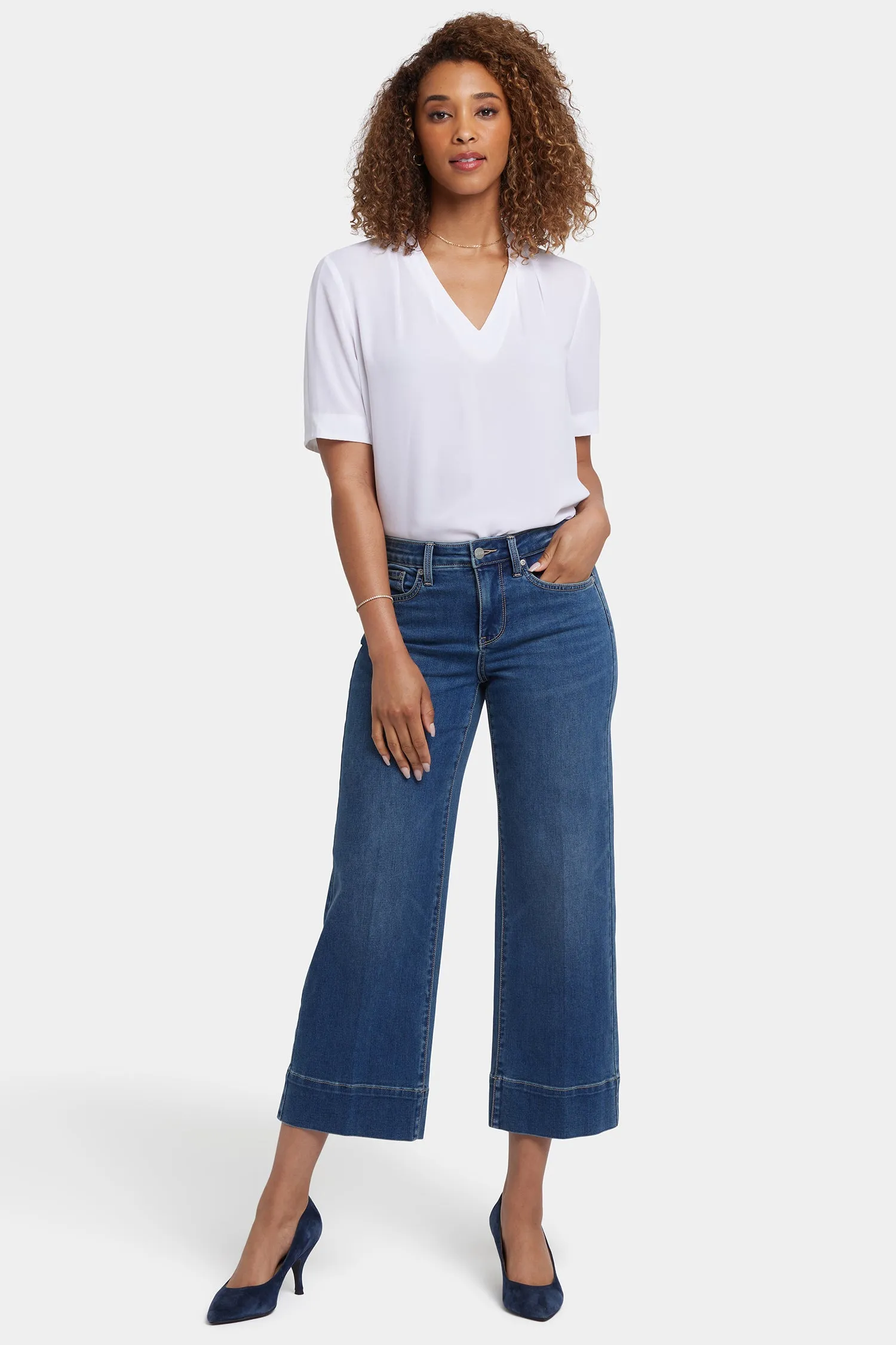 Teresa Wide Leg Ankle Jeans - Valencia Surf sold by NYDJ