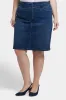 High Waist Skirt In Plus Size - Ibiza Blues sold by NYDJ